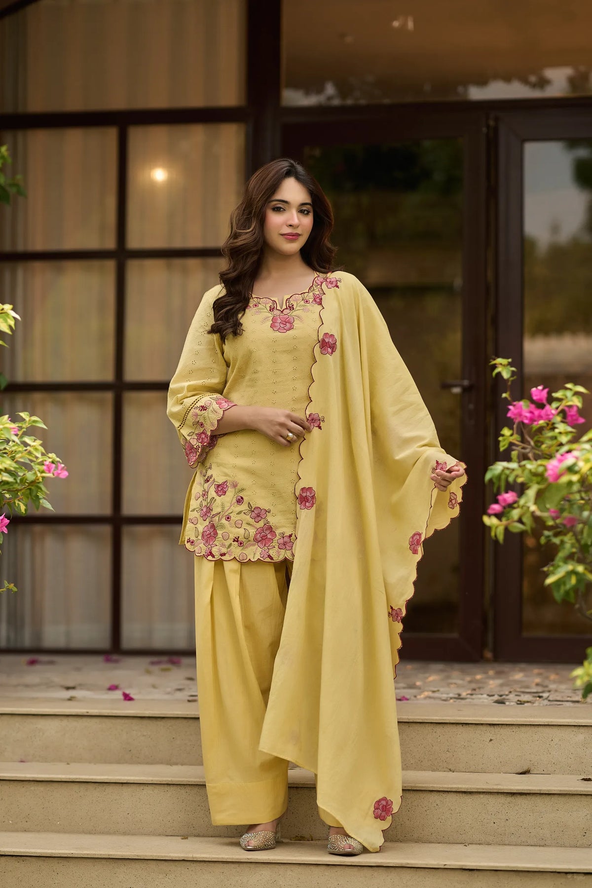 Butter Bloom Floral Kurta Set