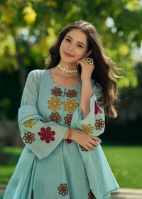 Sky Blossom Kurta  Set