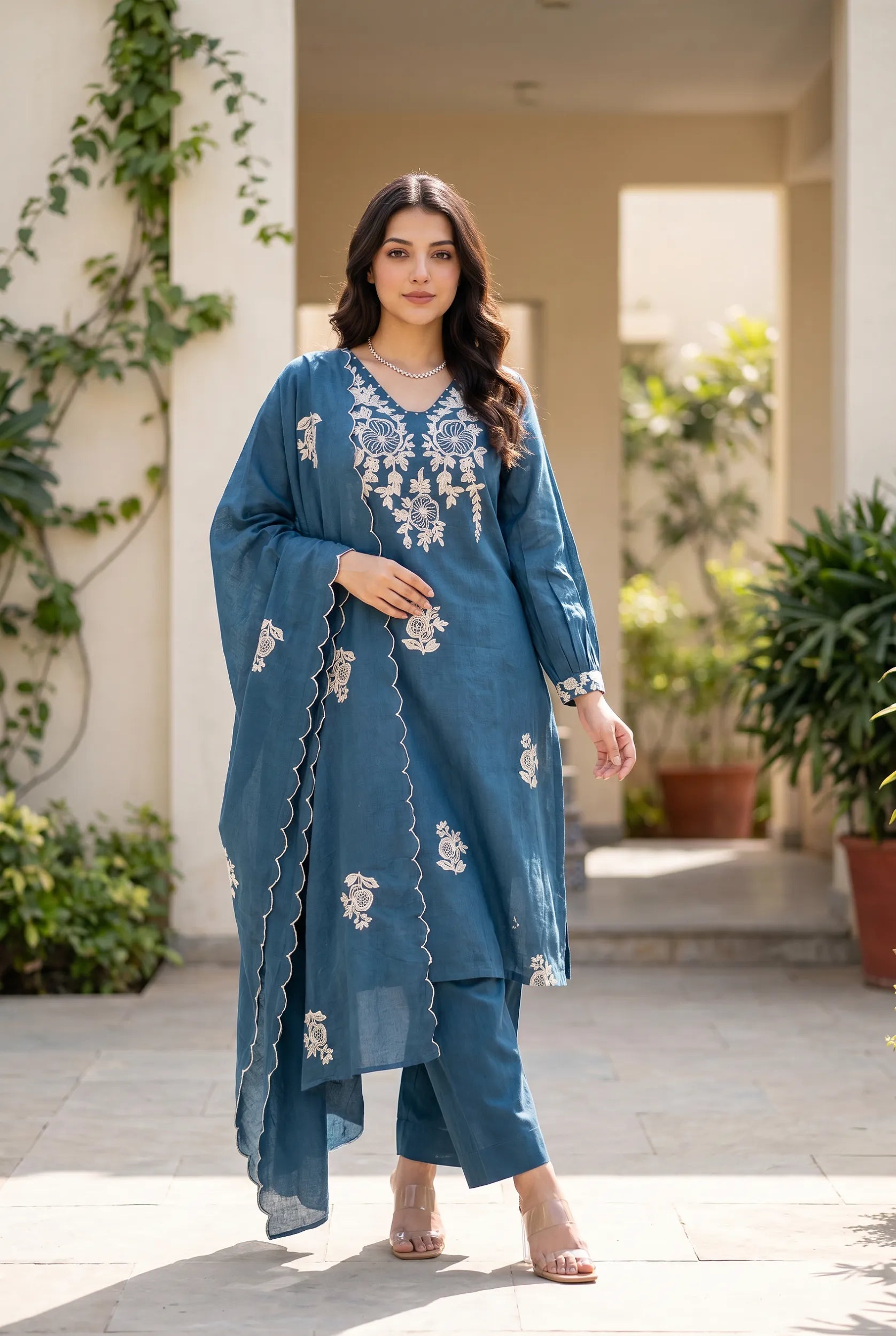 Midnight Blossom Suit Set