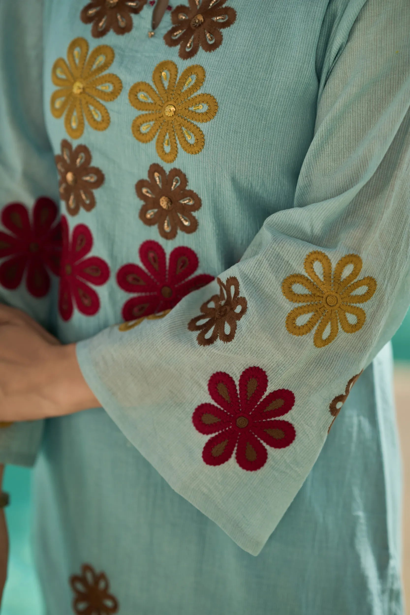 Sky Blossom Kurta  Set