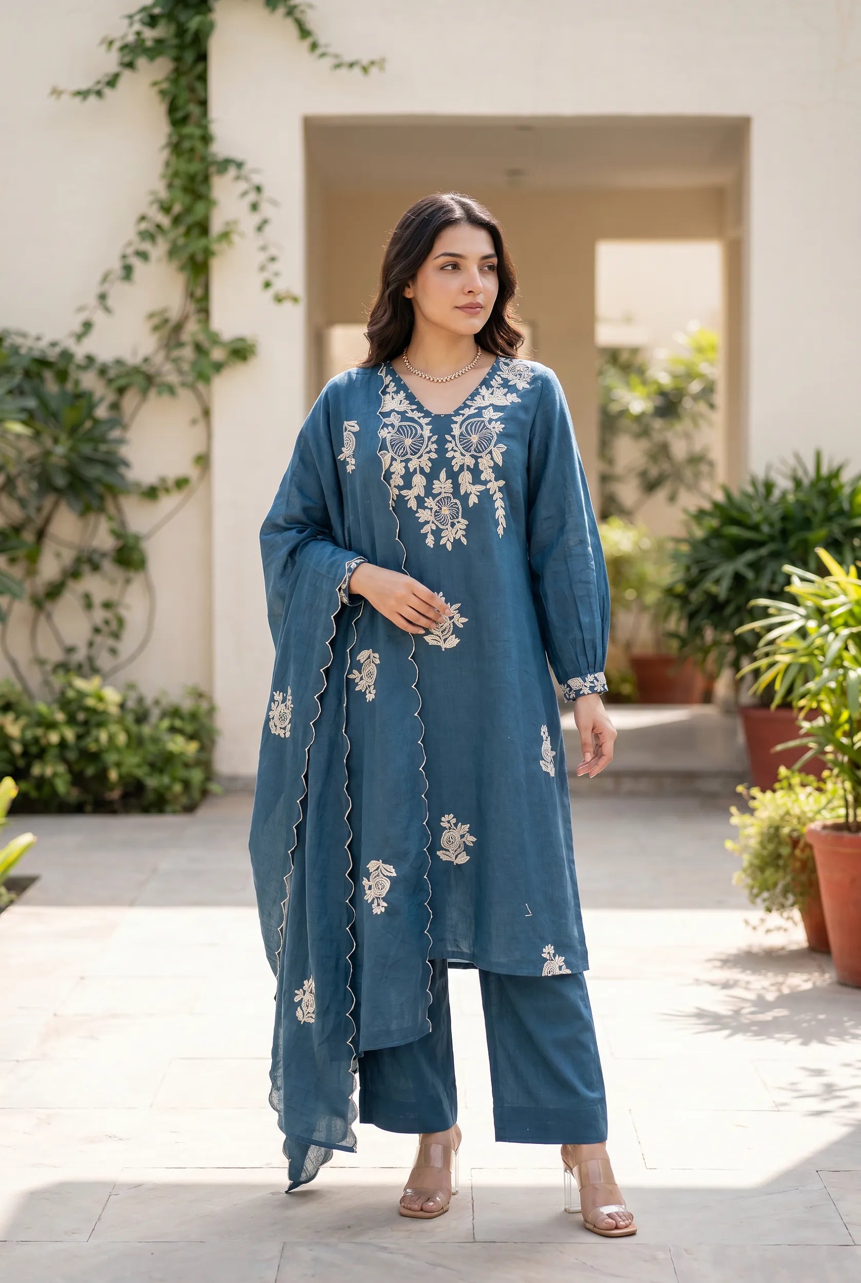 Midnight Blossom Suit Set