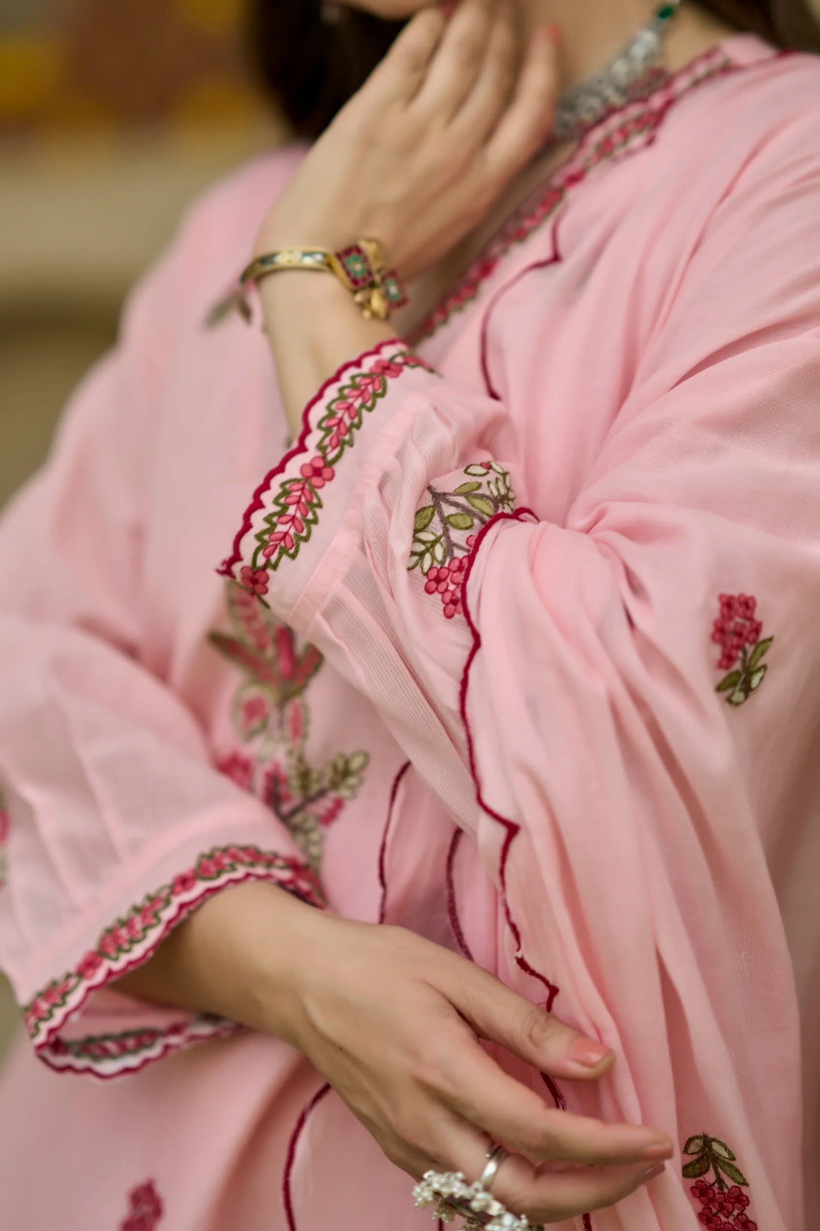 Pink Blossom Suit Set