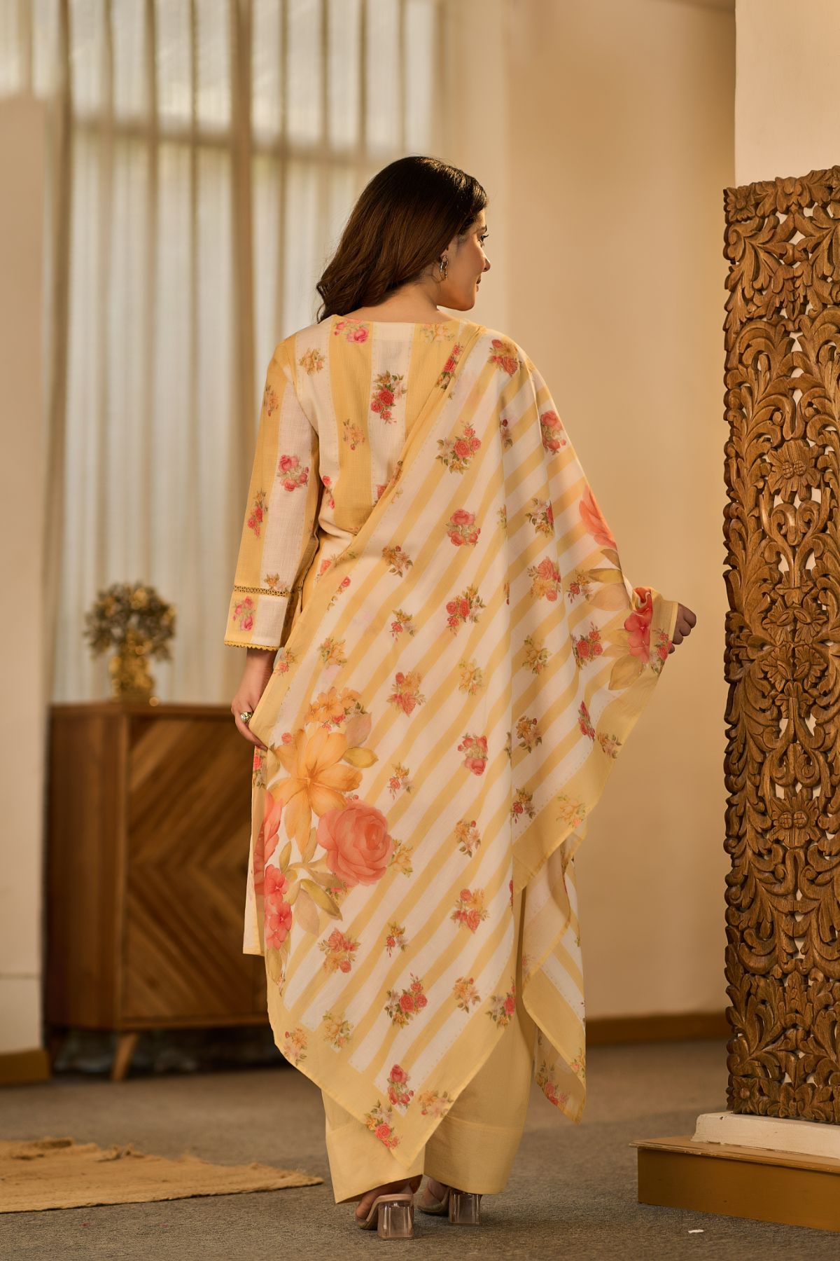 Sunlit Floral Kurta Set