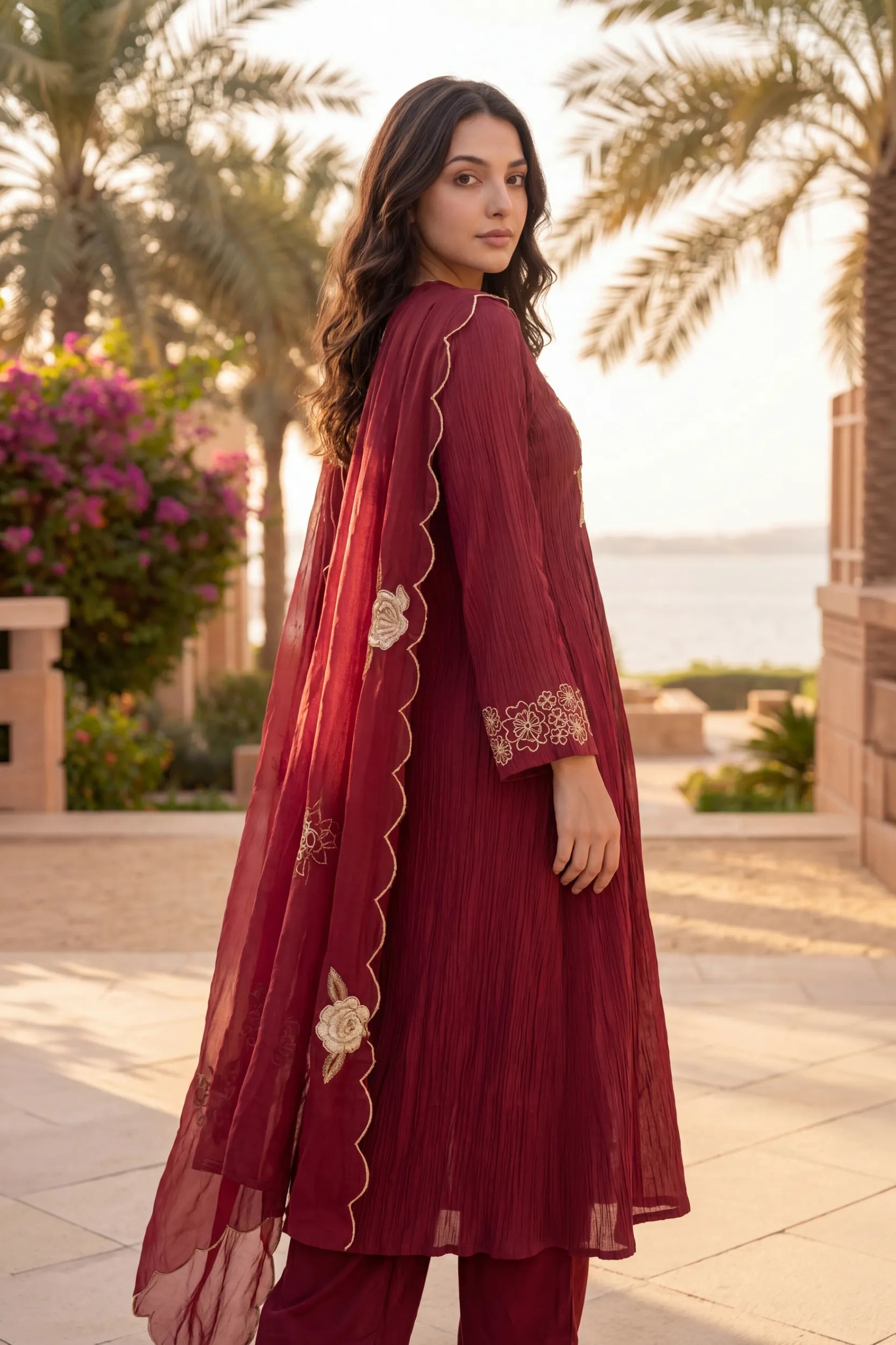 Ruby Noor Elegance Kurta Set