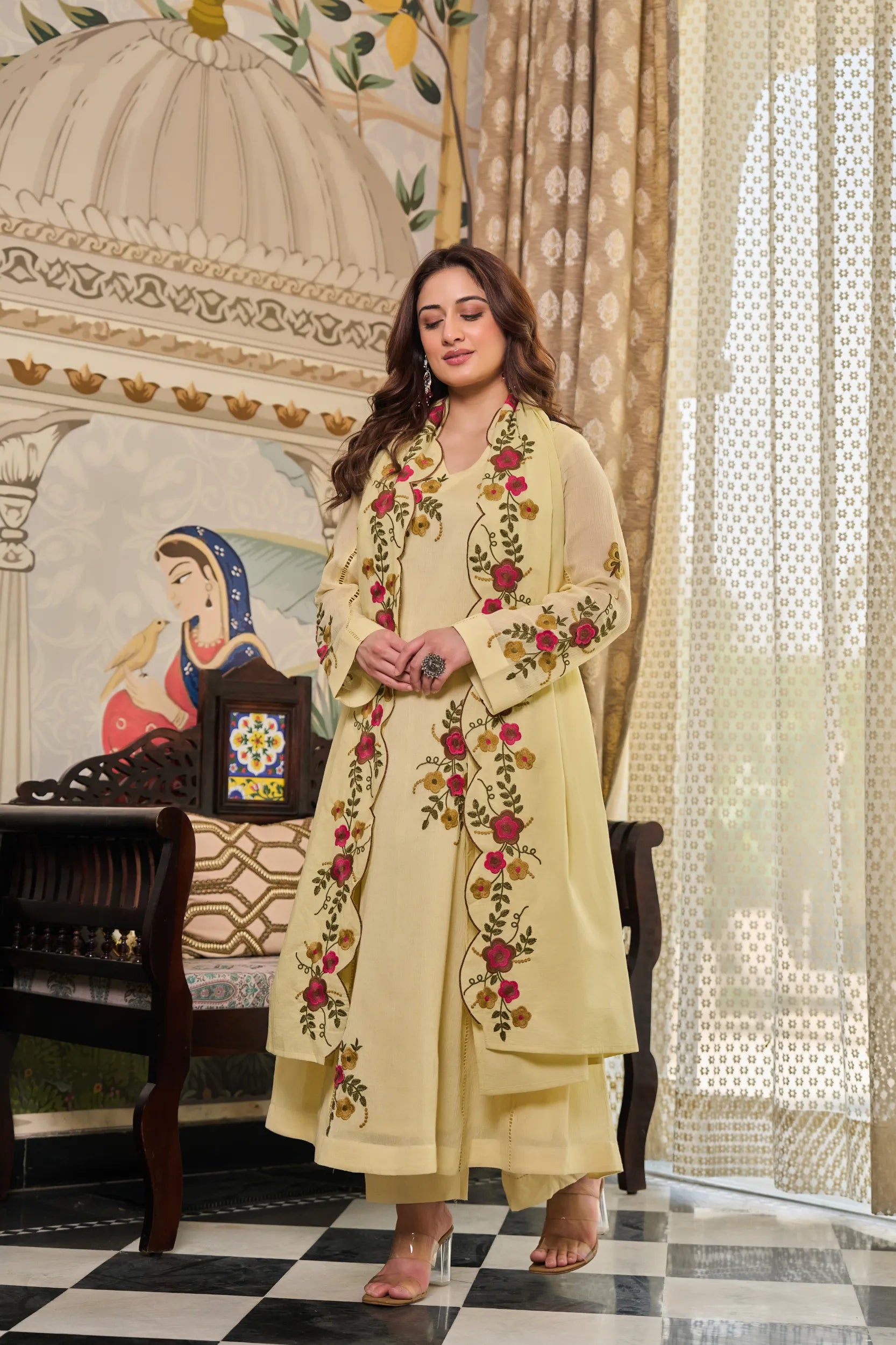 Sunshine Bloom Kurta  Set