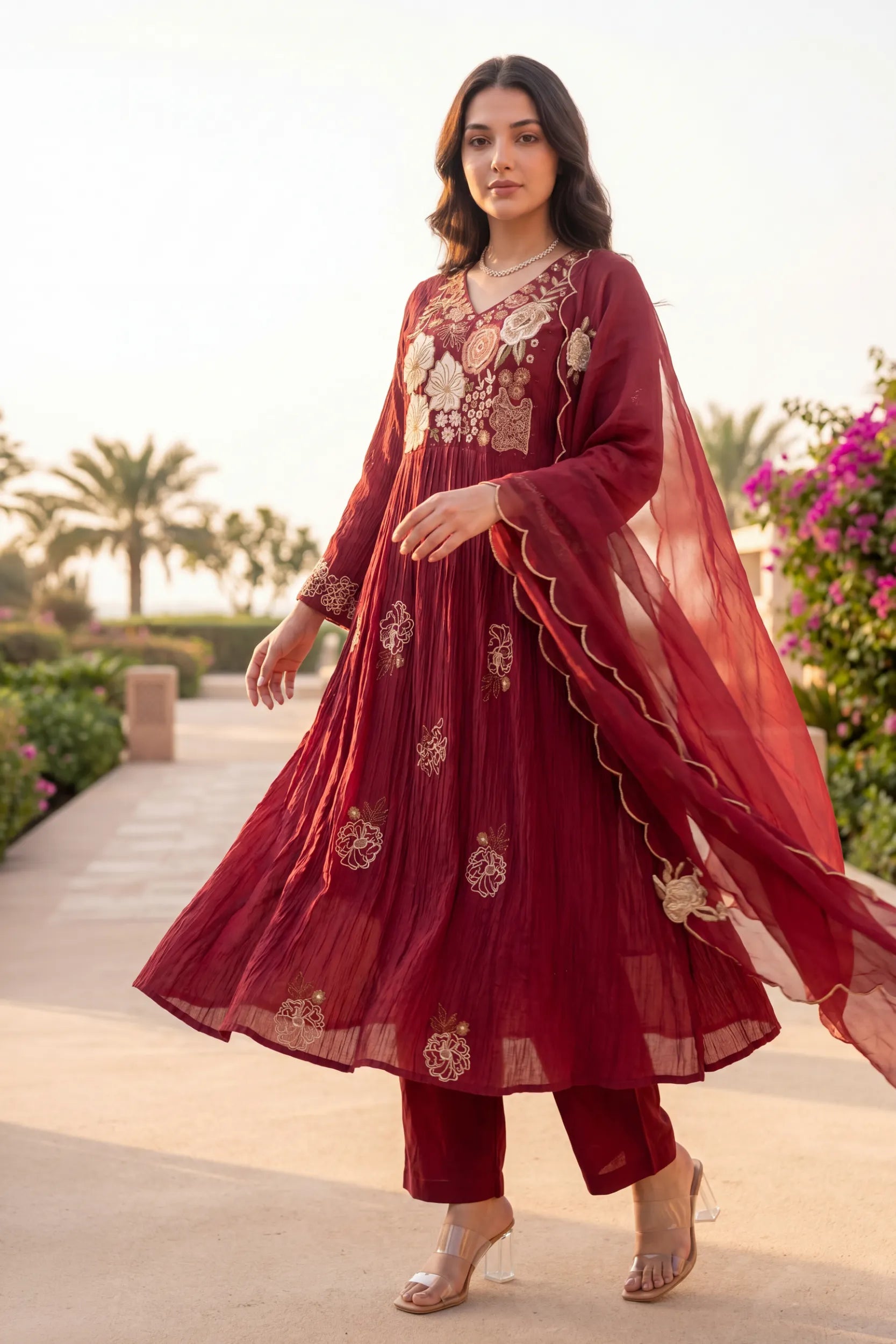 Ruby Noor Elegance Kurta Set