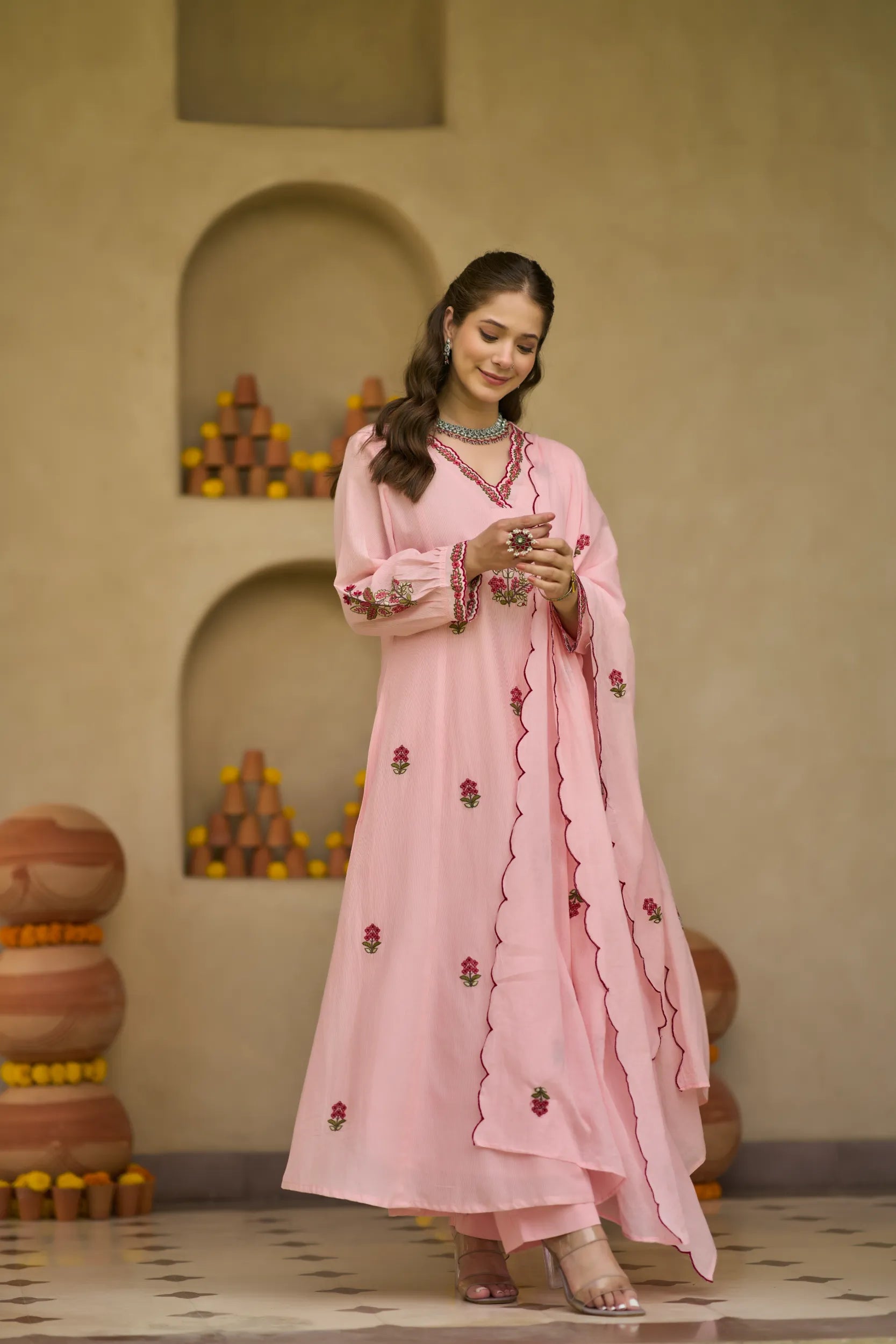 Pink Blossom Suit Set