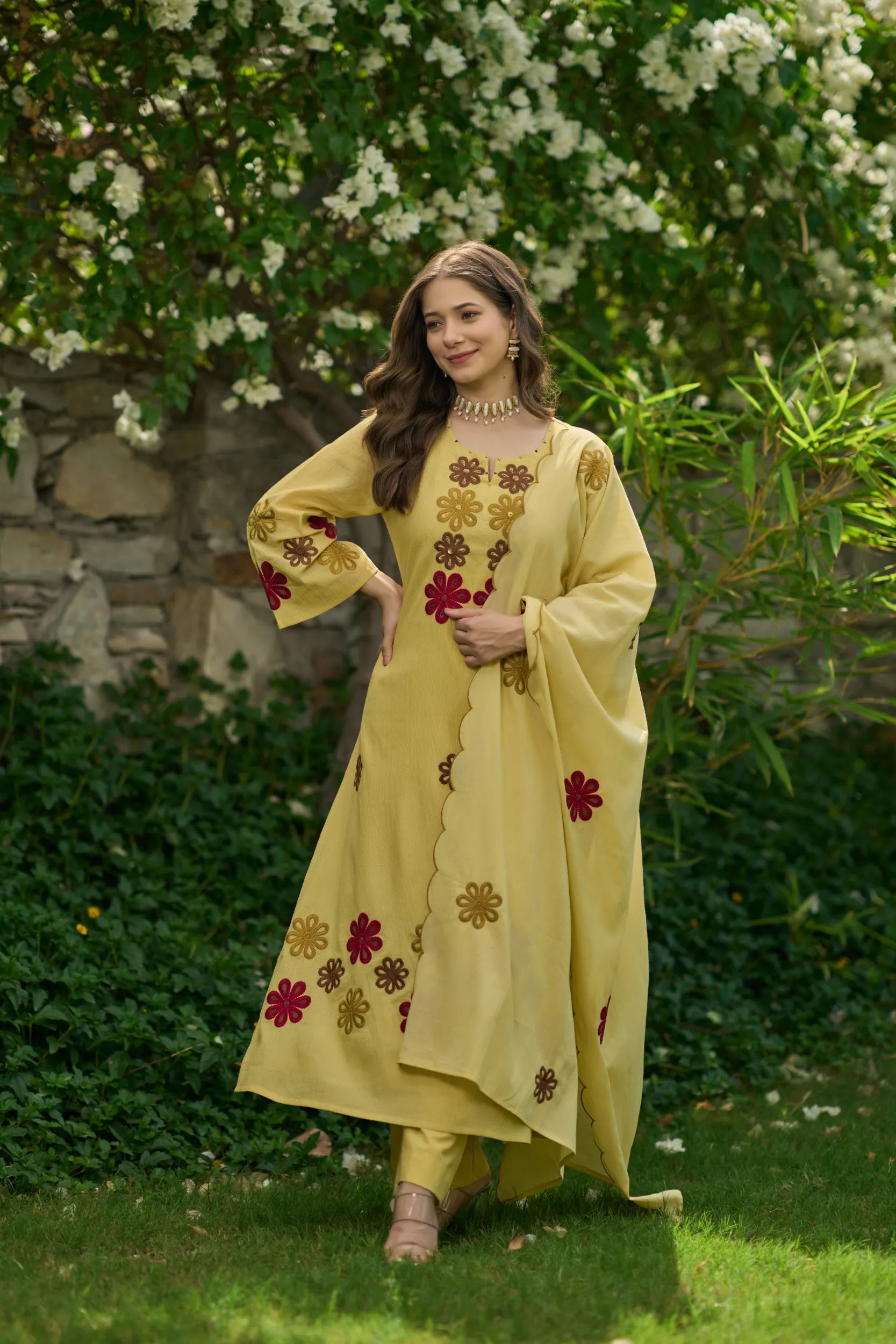 Sunflower Bloom Kurta Set
