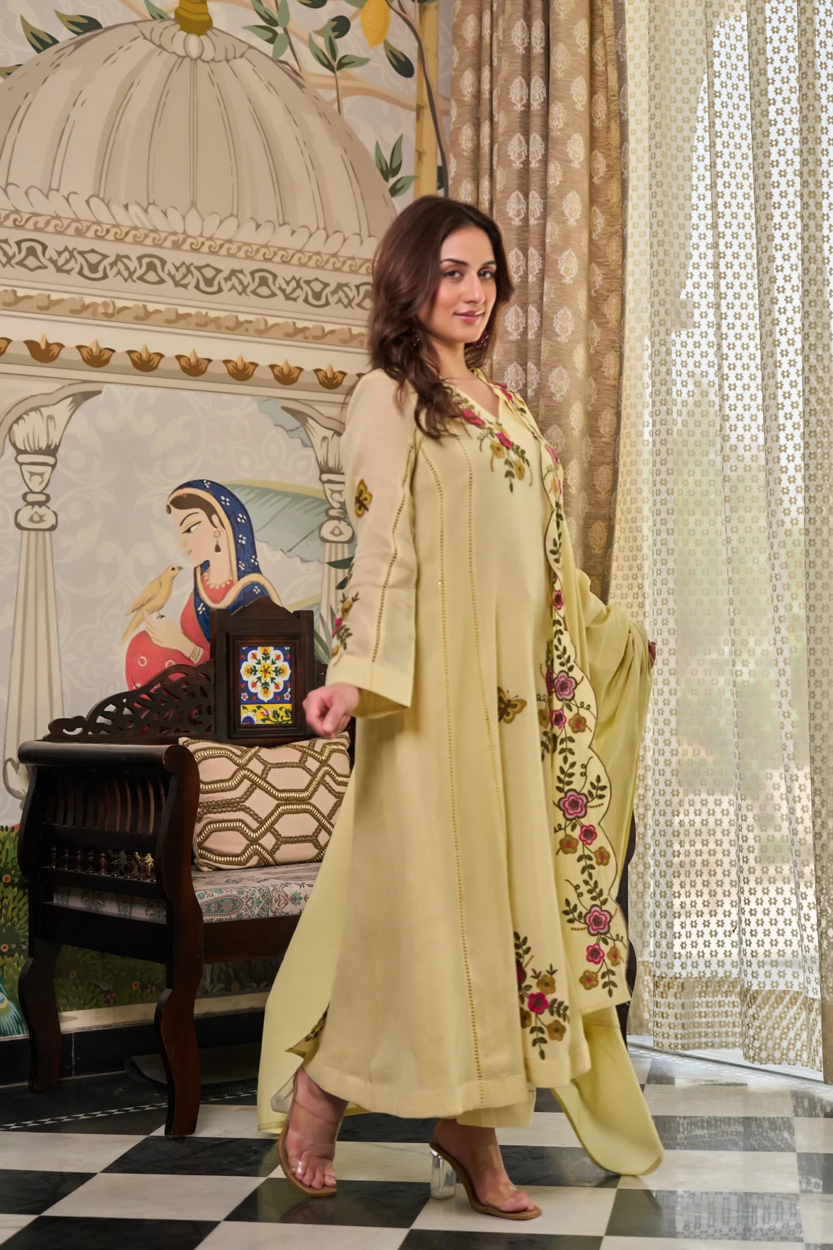 Sunshine Bloom Kurta  Set