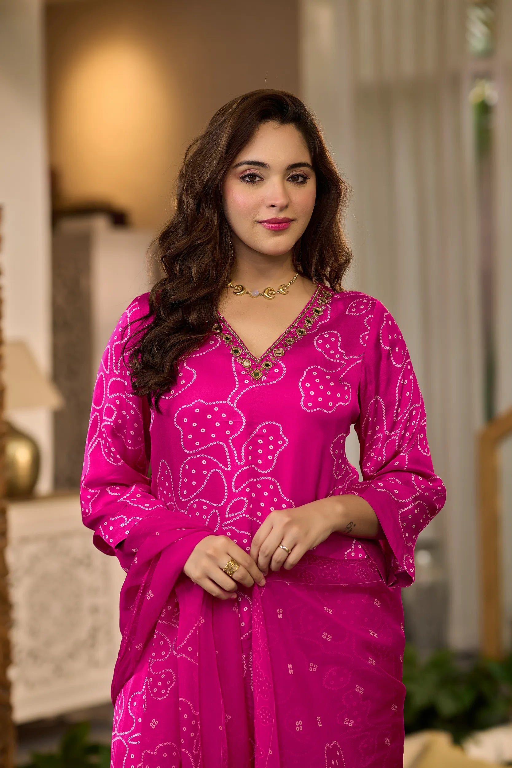 Fuchsia Bloom Suit Set