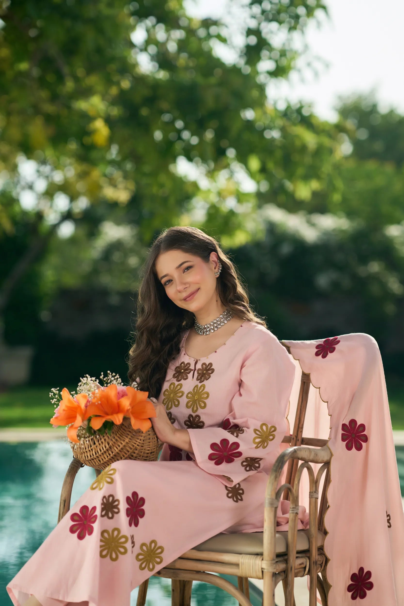 Blush Flora Suit Set