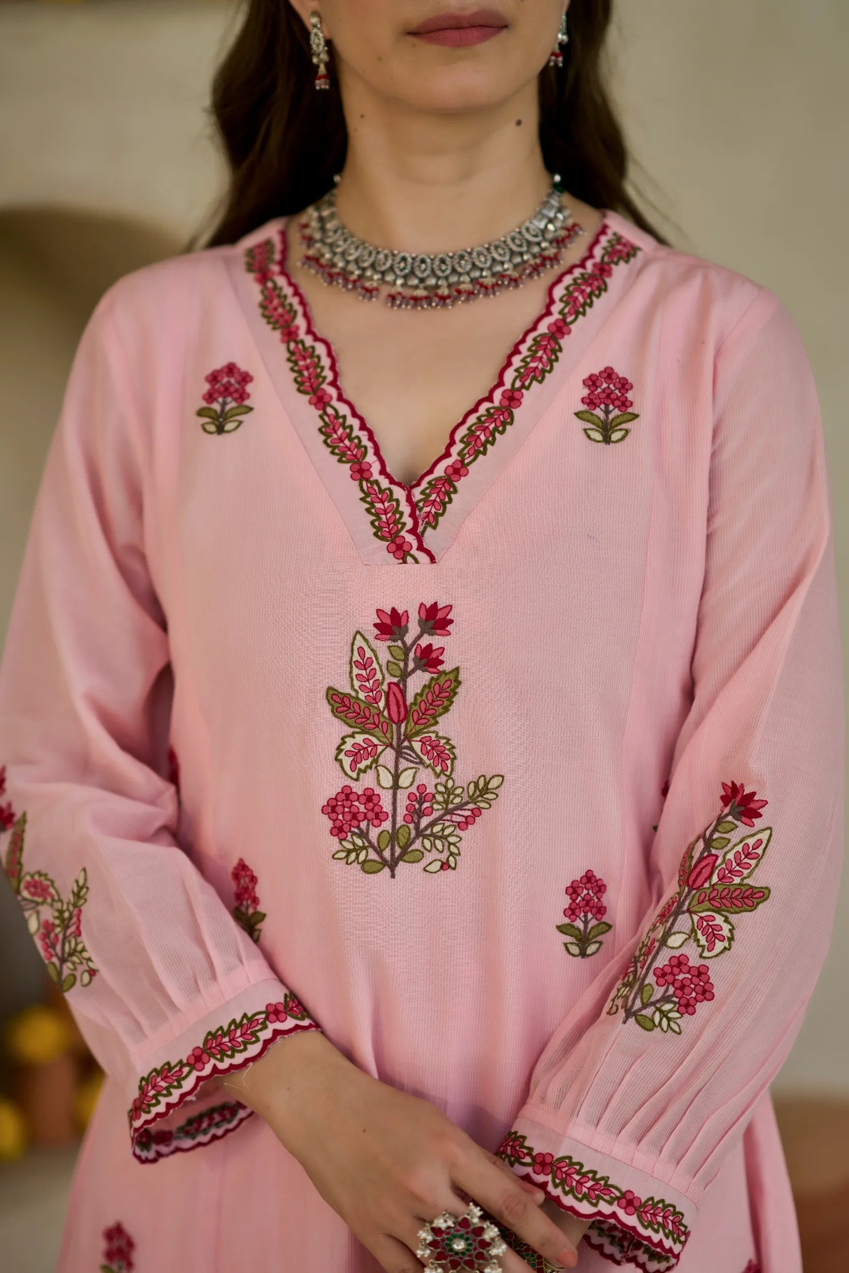 Pink Blossom Suit Set