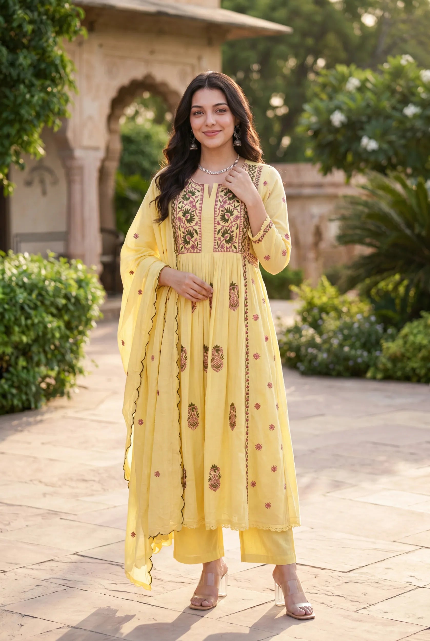Lemon Petal Kurta Set