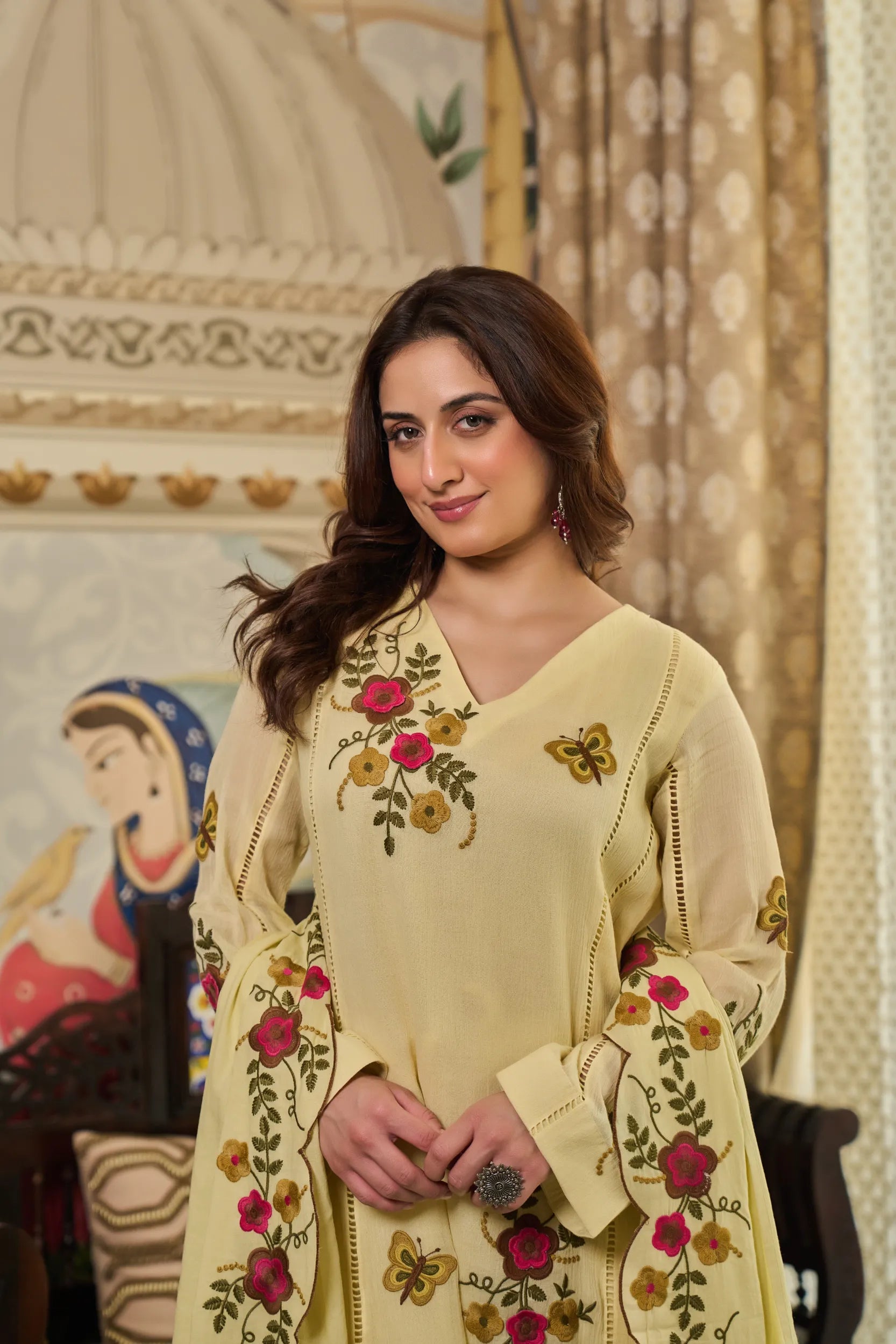 Sunshine Bloom Kurta  Set