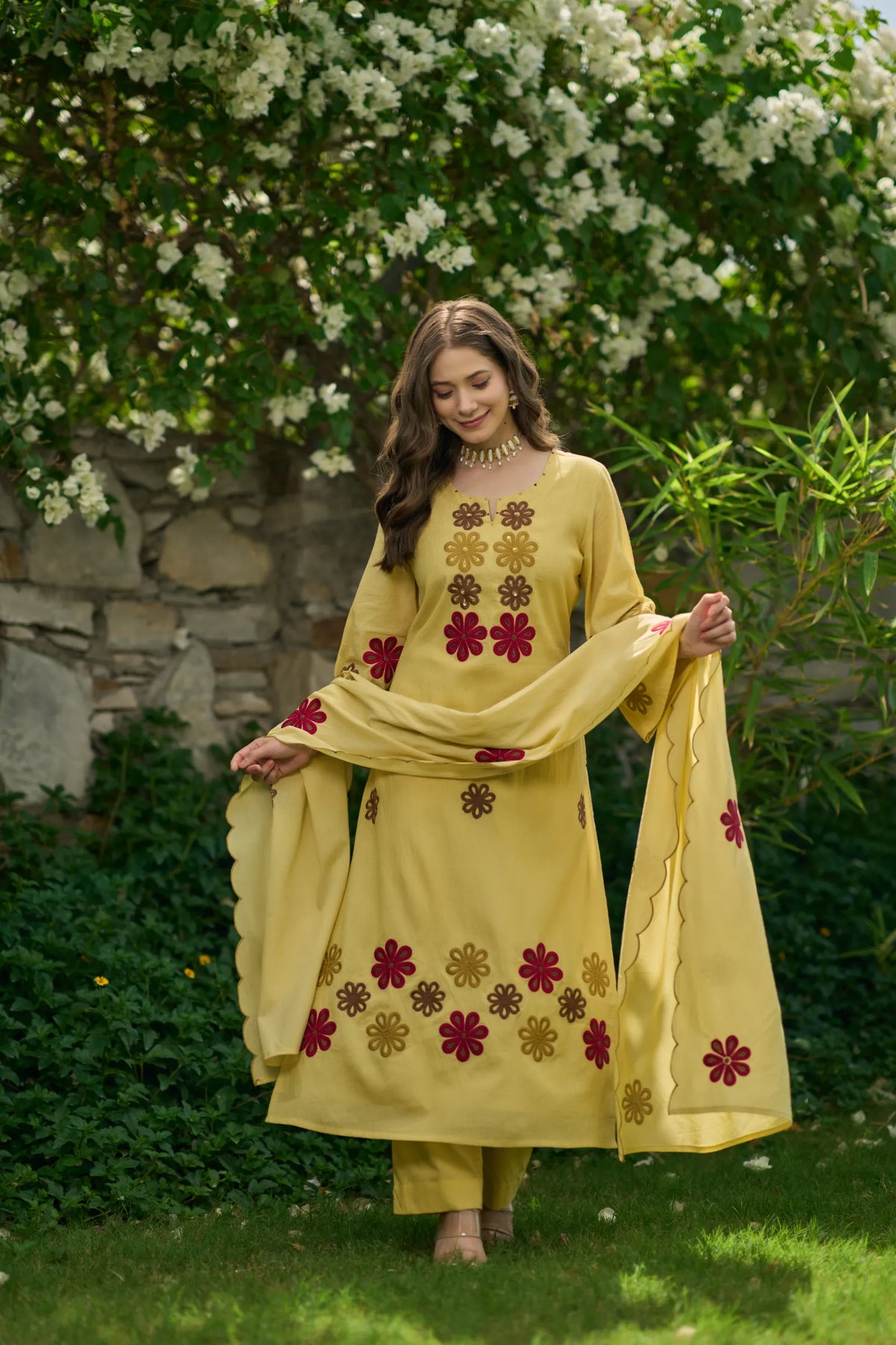 Sunflower Bloom Kurta Set