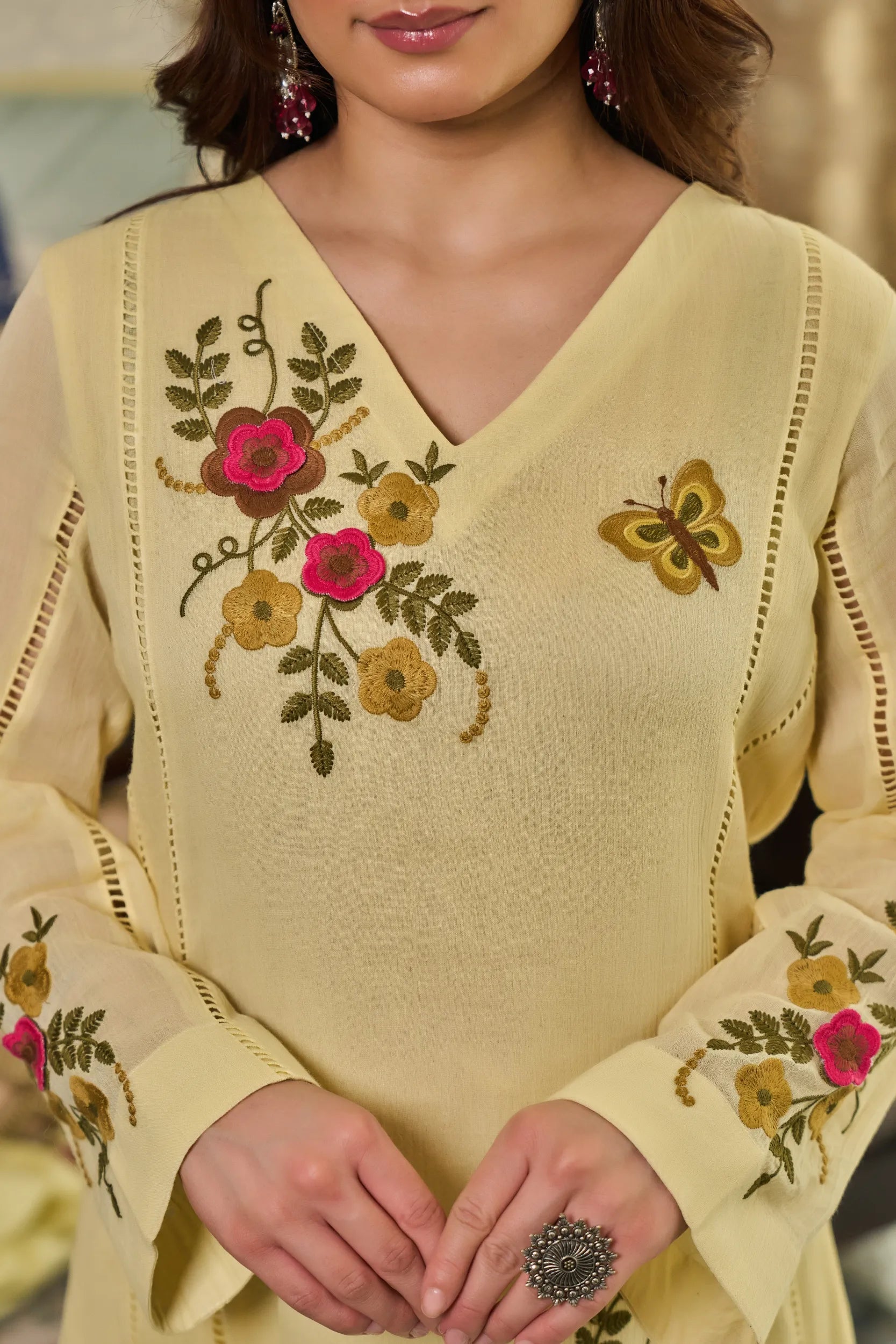 Sunshine Bloom Kurta  Set