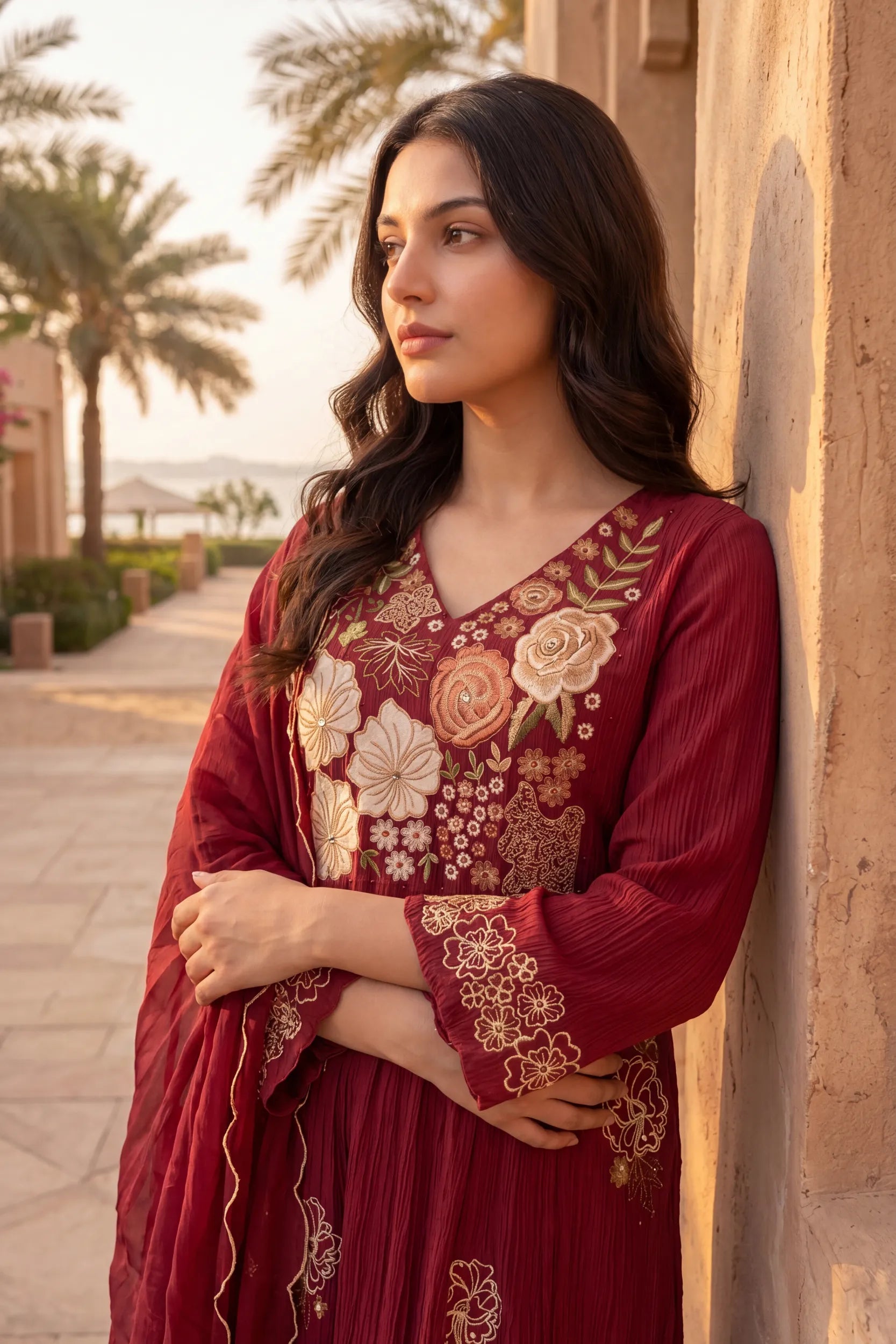 Ruby Noor Elegance Kurta Set