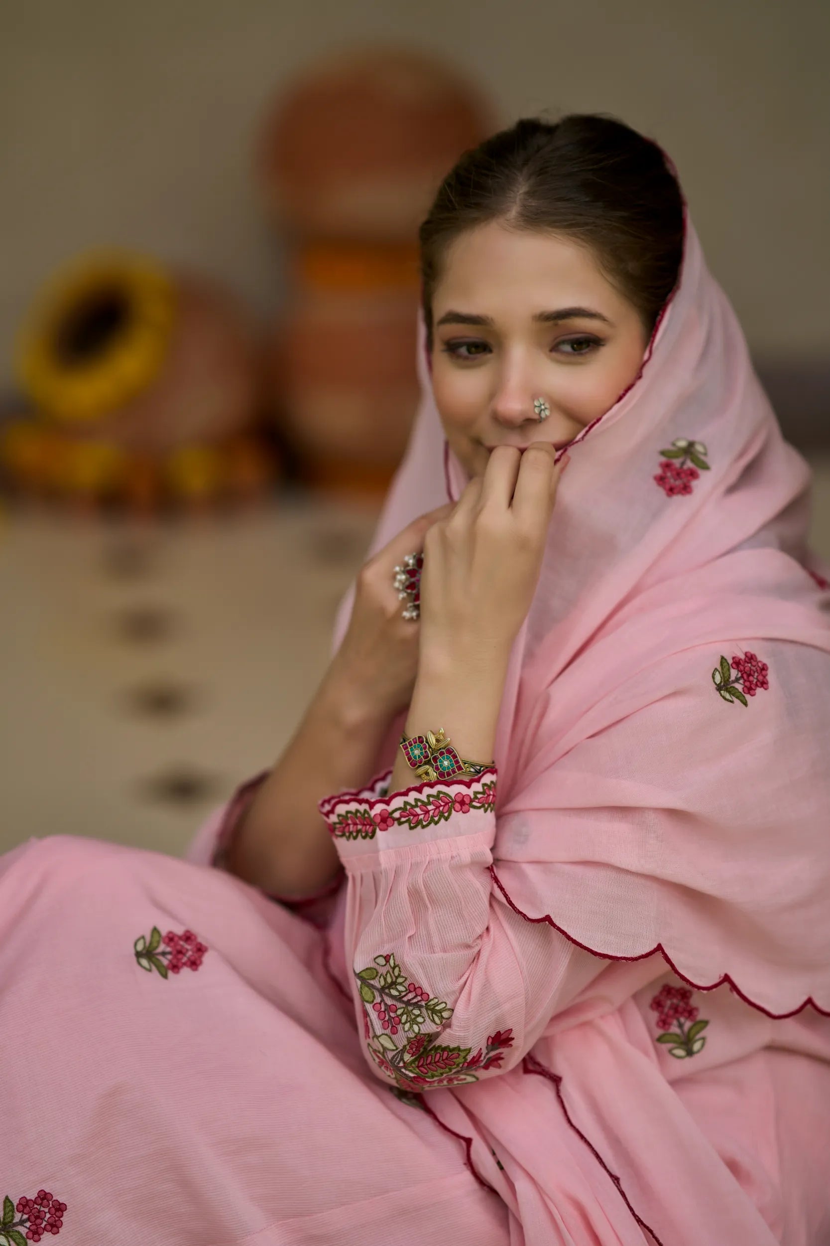 Pink Blossom Suit Set