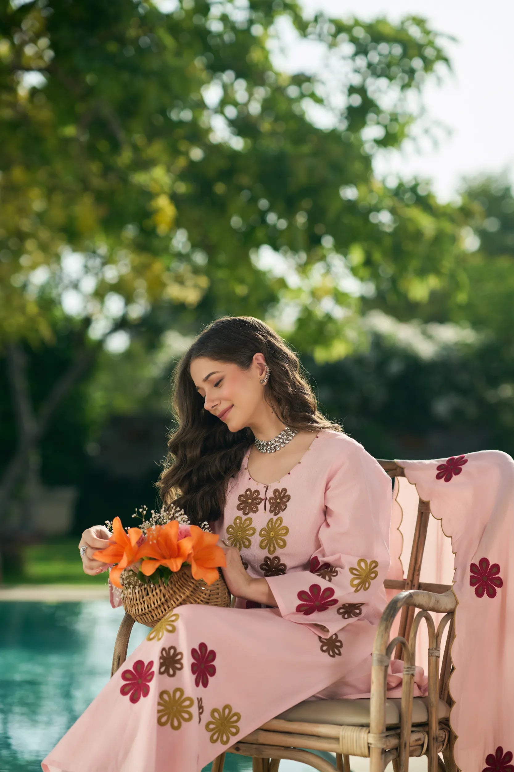Blush Flora Suit Set