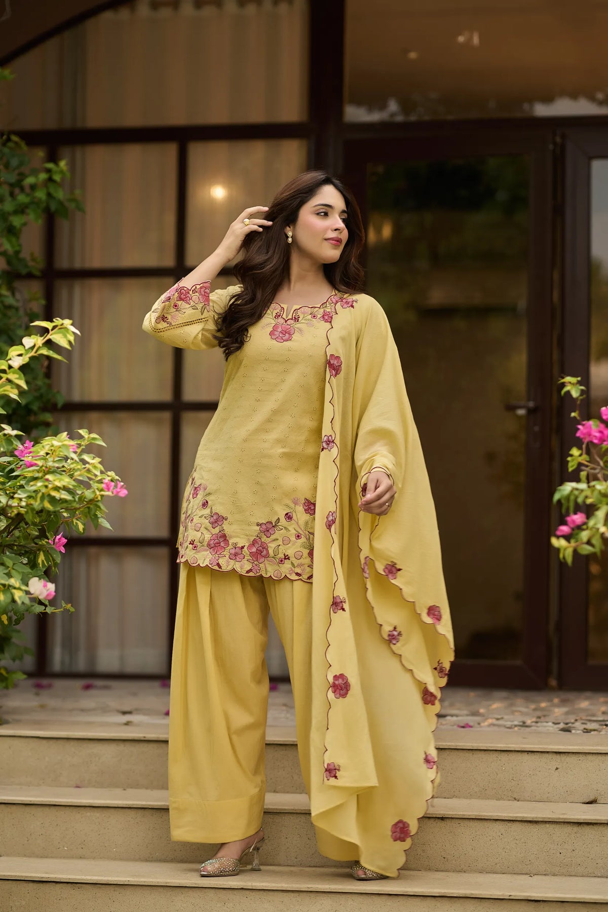 Butter Bloom Floral Kurta Set