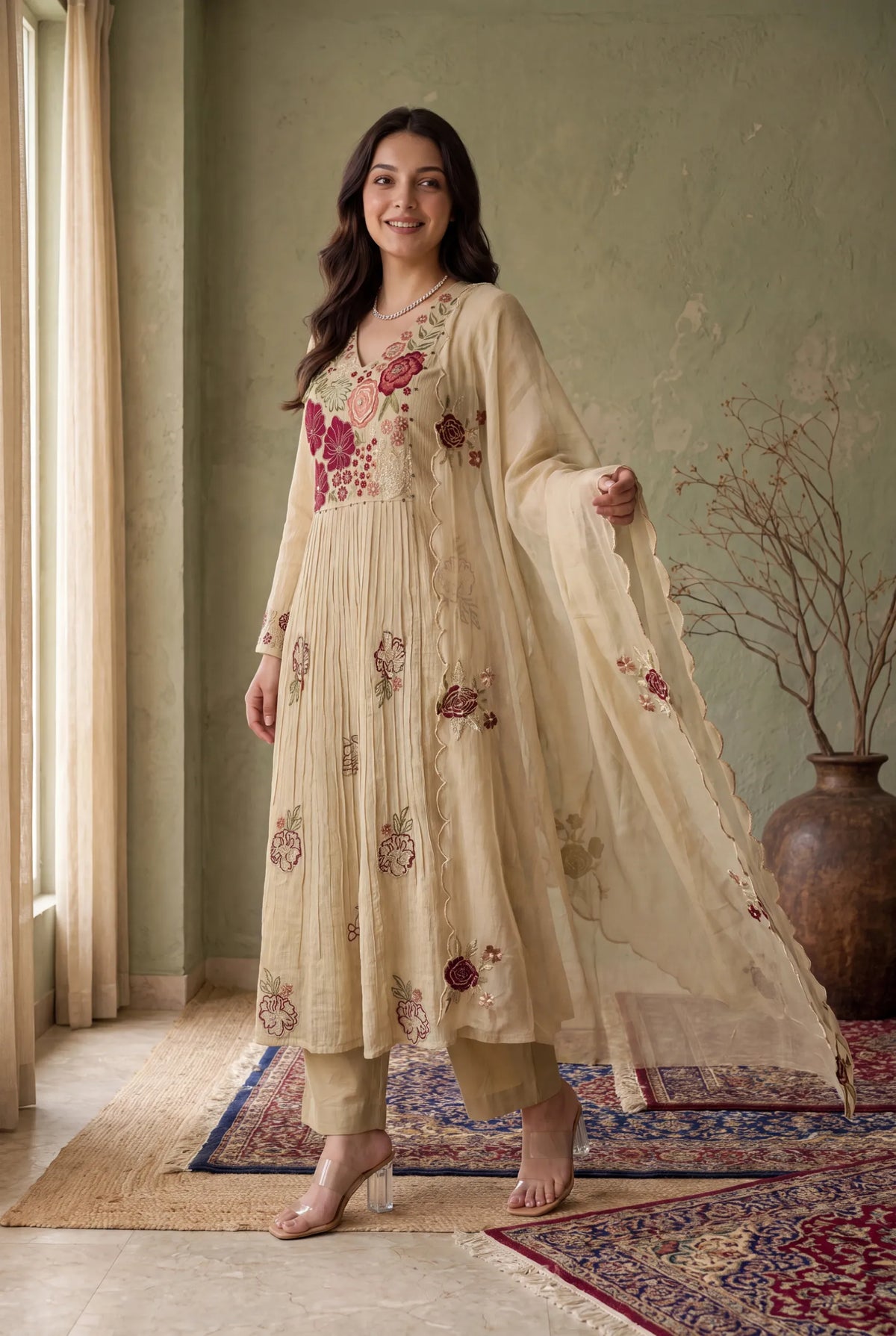 Moonlight Bloom Kurta  Set
