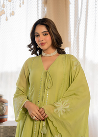 Minted Elegance Chanderi Kurta Set