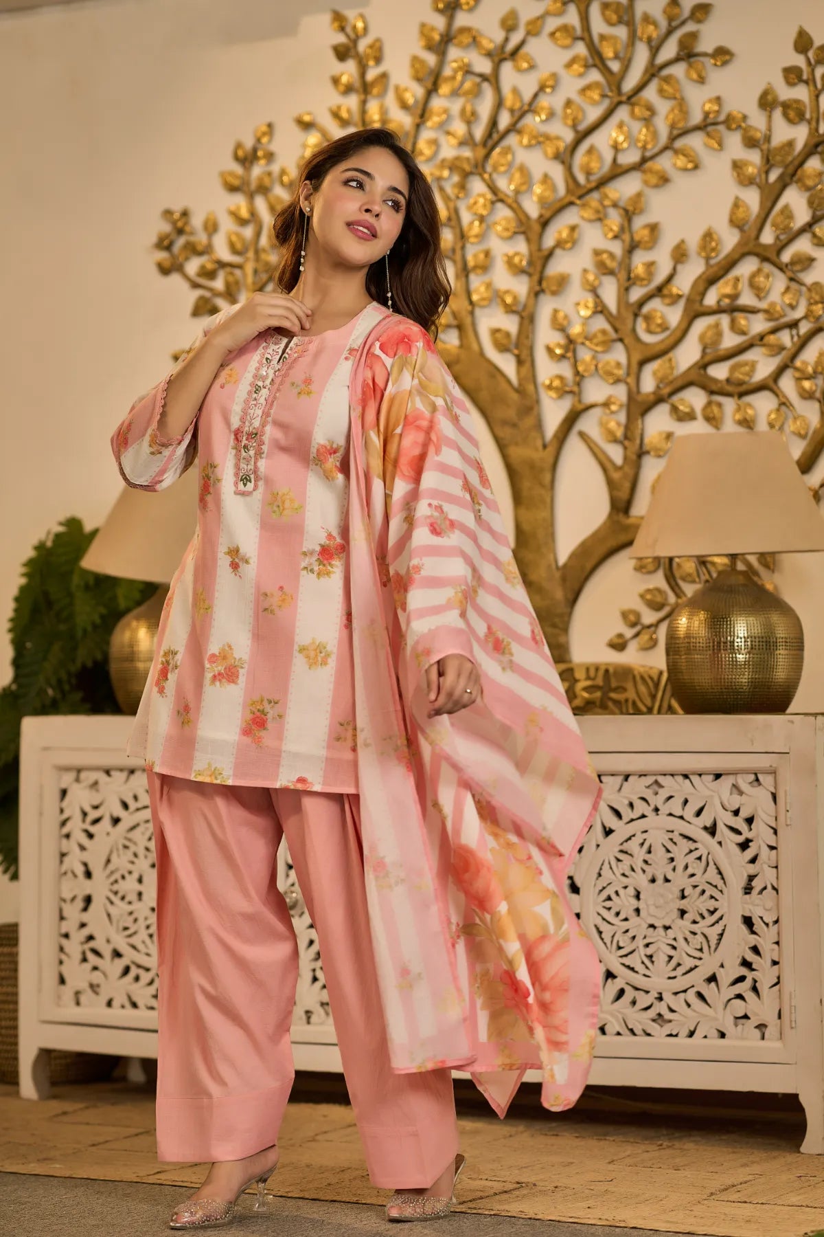 Blush Printed Kurta Set