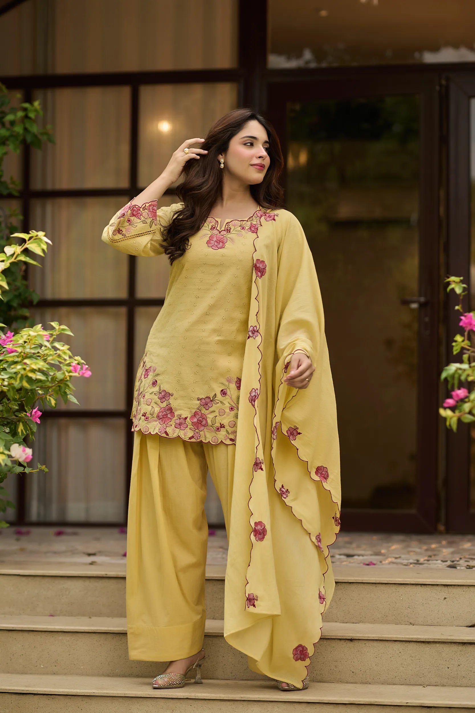 Butter Bloom Floral Kurta Set
