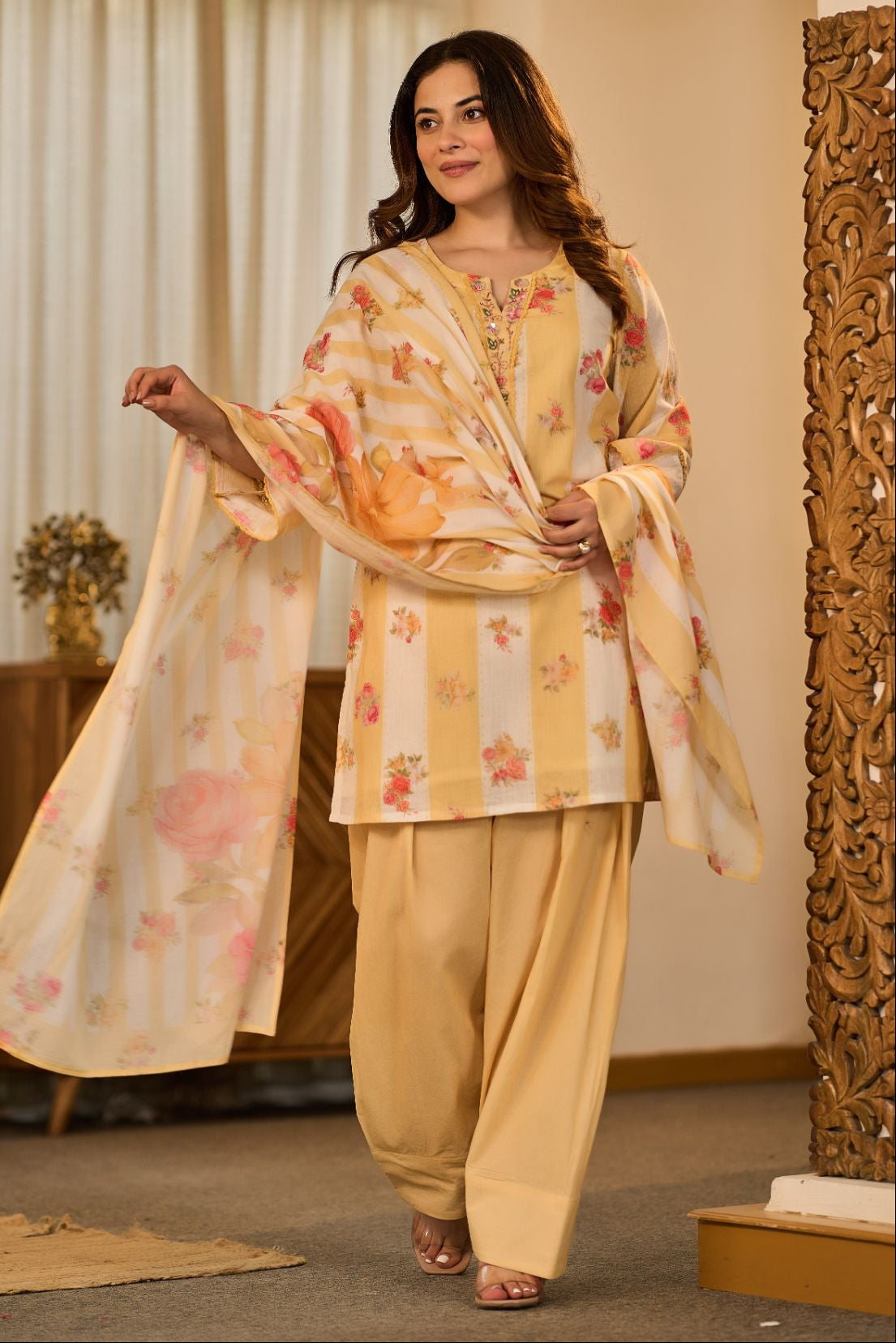 Sunlit Floral Suit Set