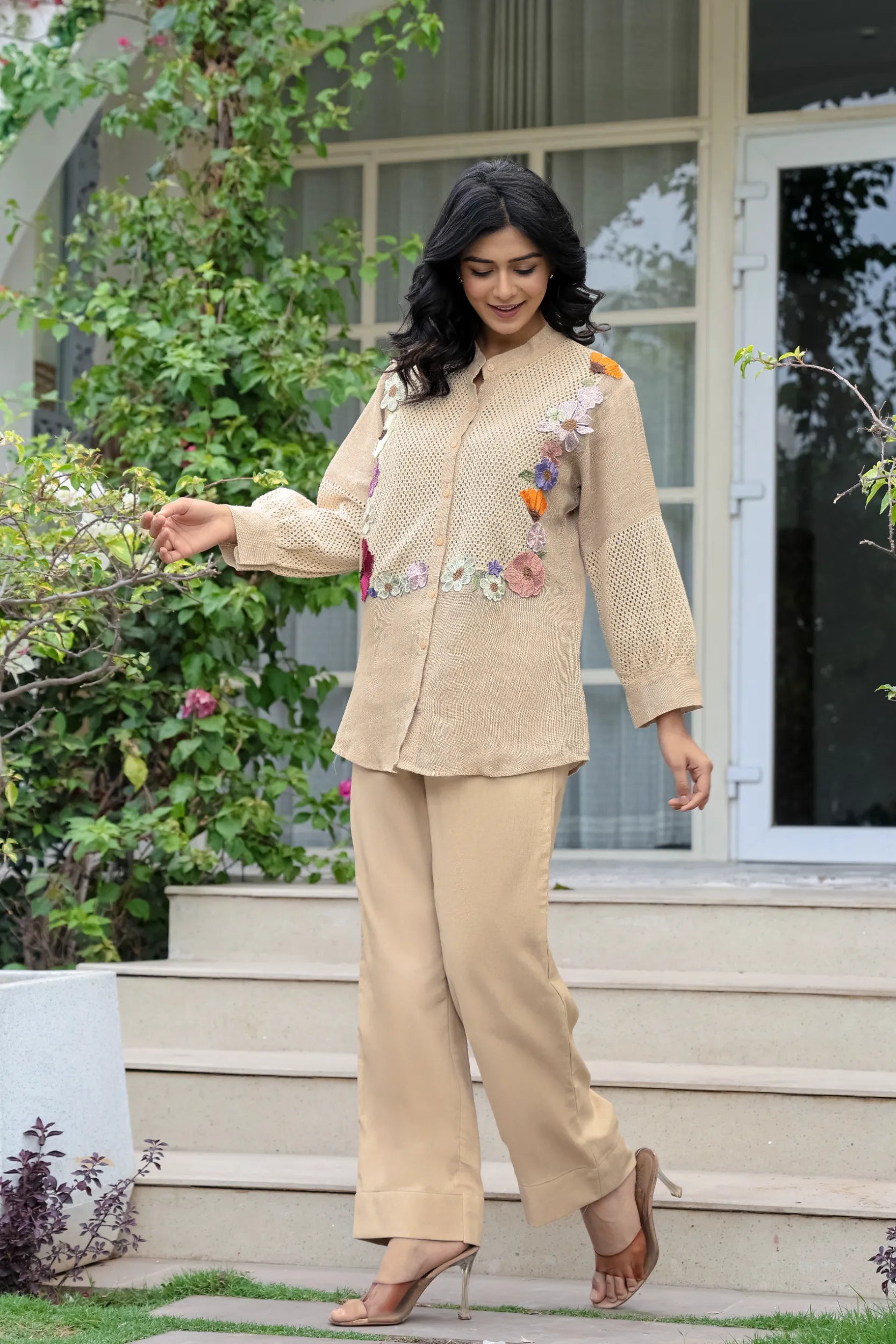 Crochet Bloom Ensemble Co-ord Set