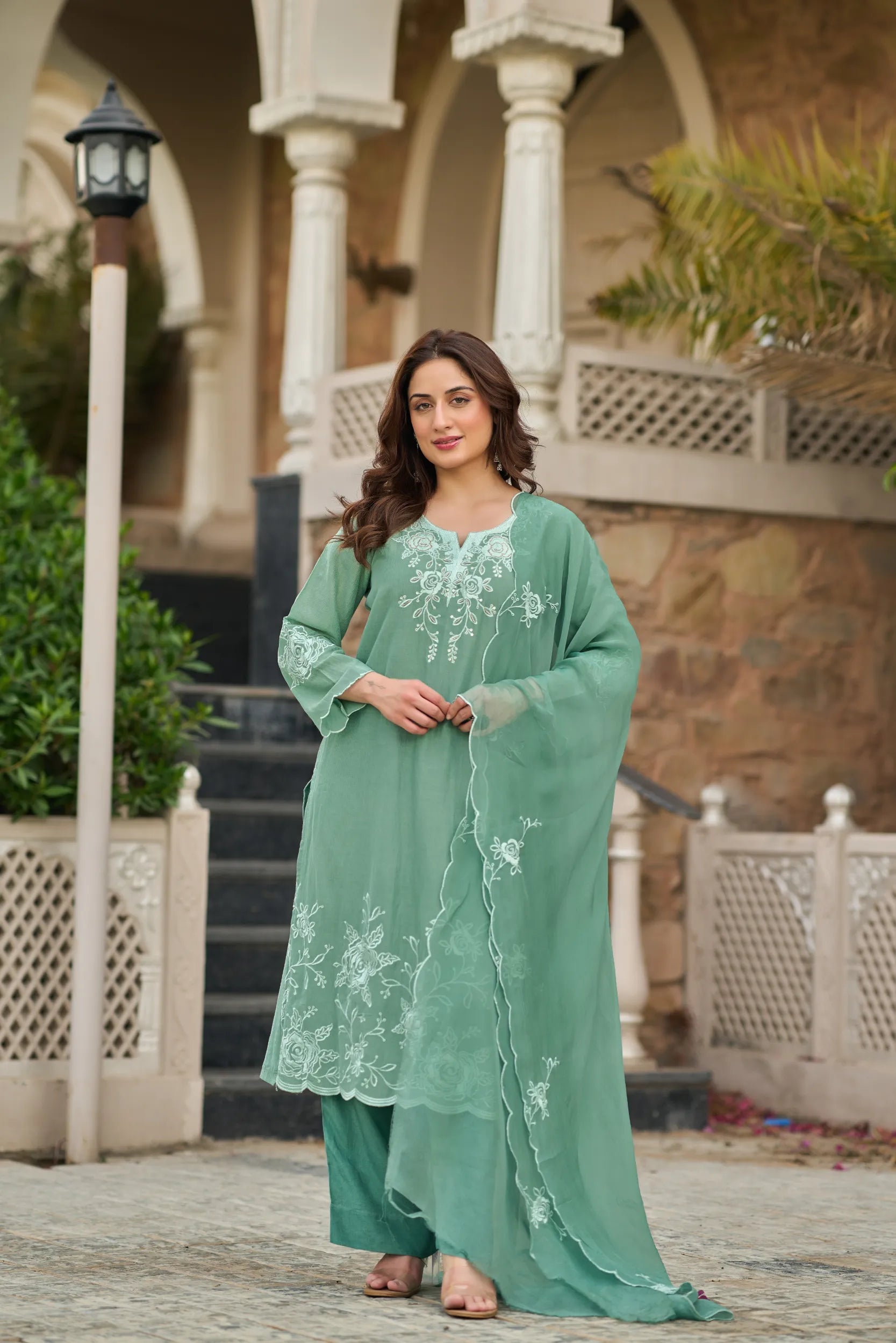 Mint Blossom Suit Set