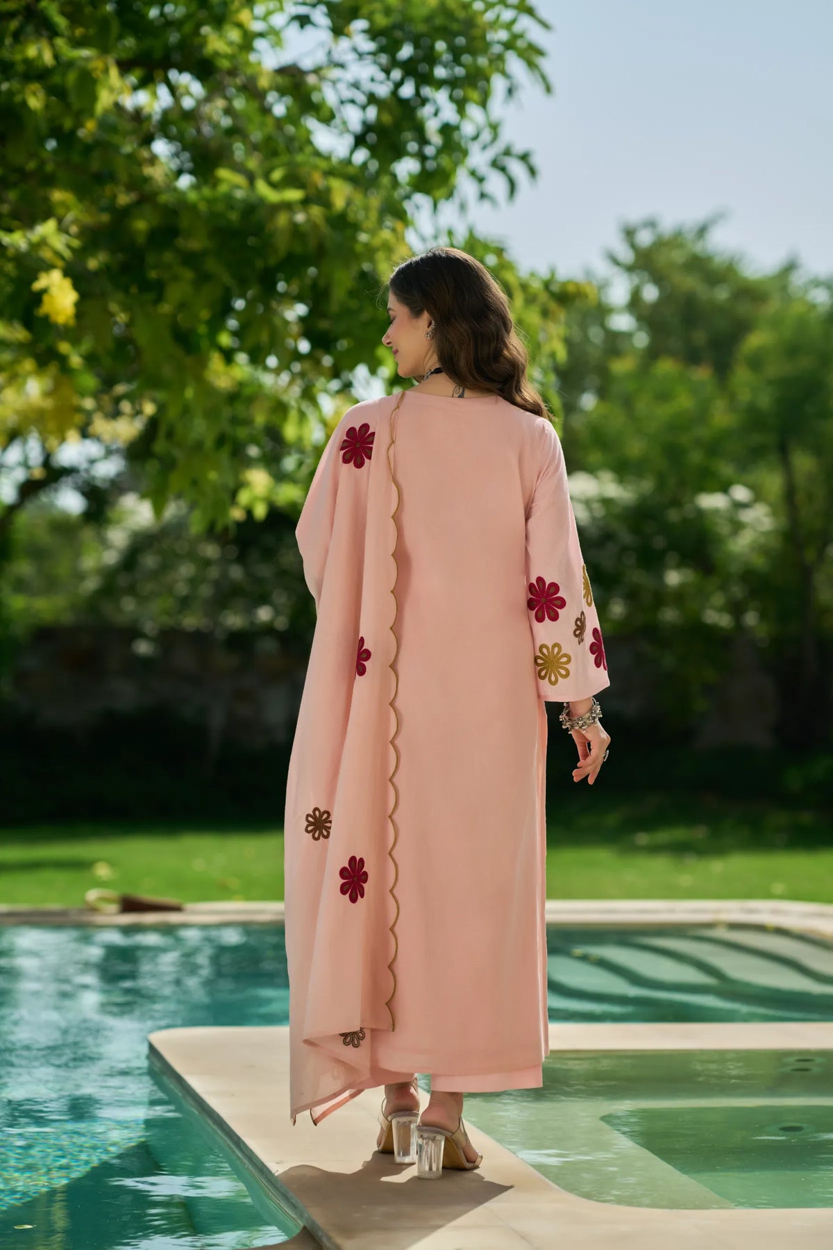Blush Flora Kurta  Set
