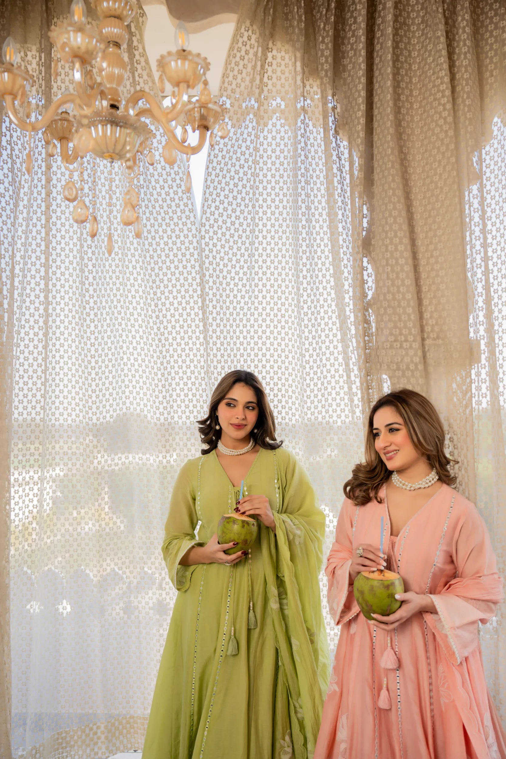 Blush Petal Chanderi Kurta Set