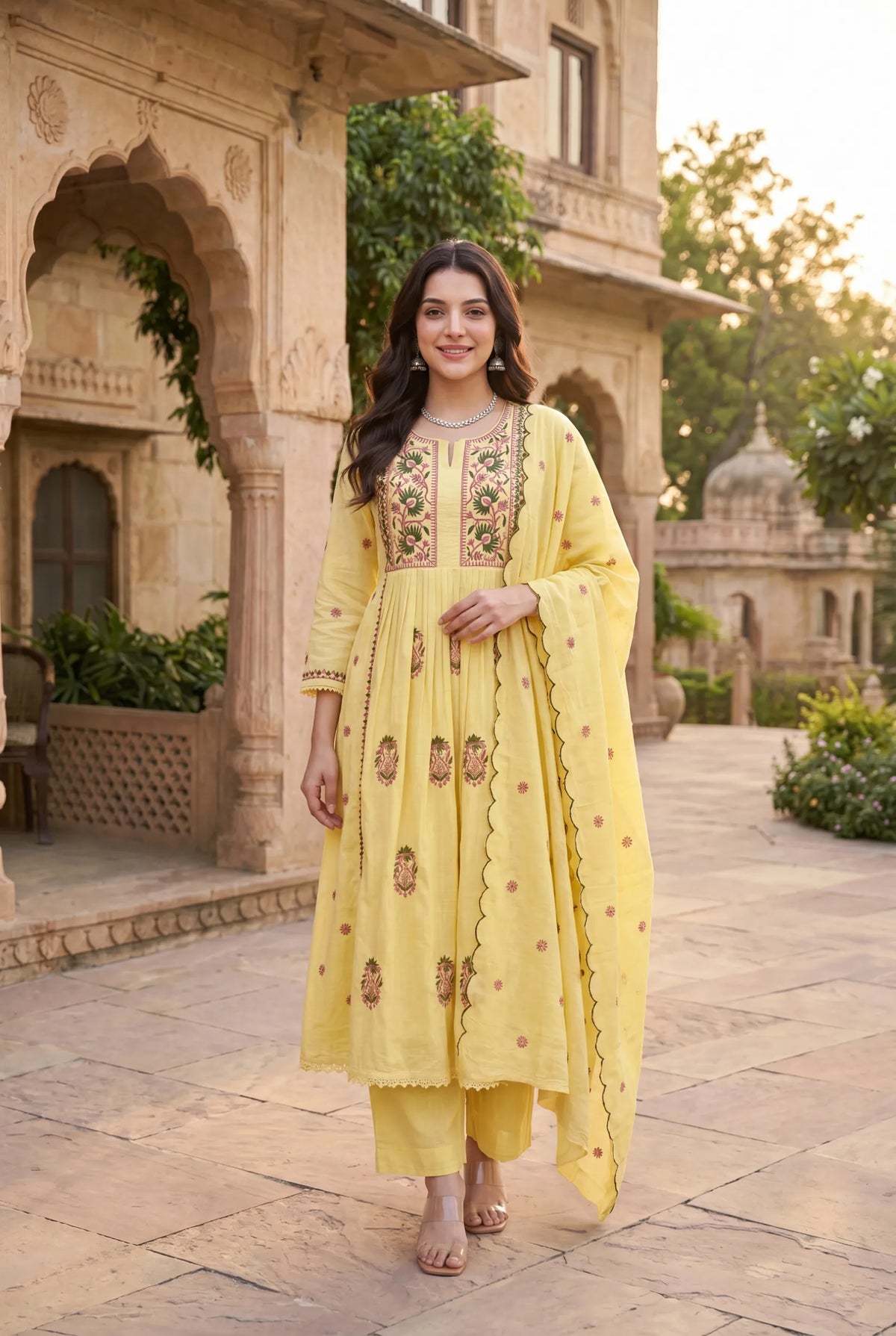 Lemon Petal Kurta Set