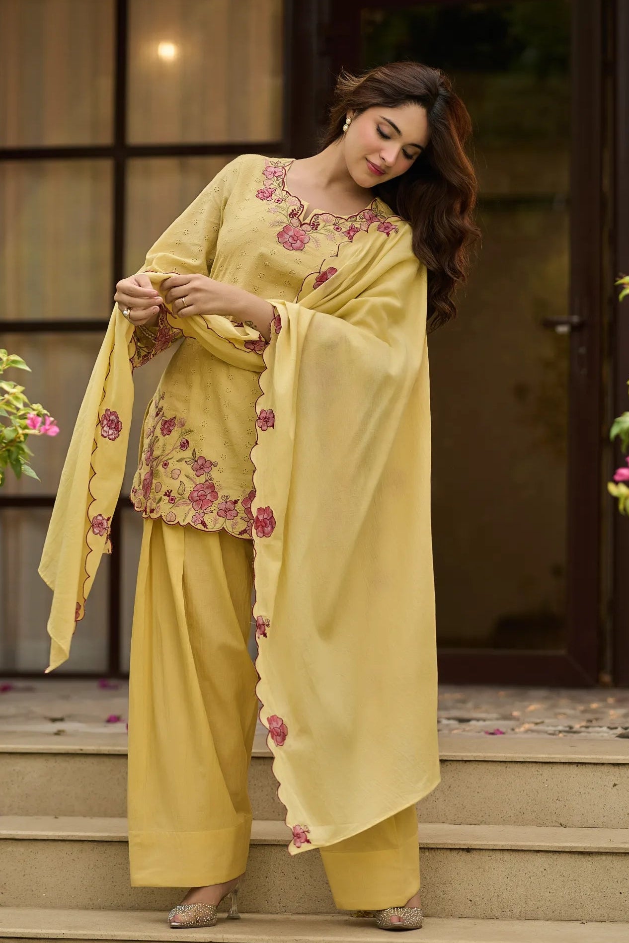 Butter Bloom Floral Kurta Set
