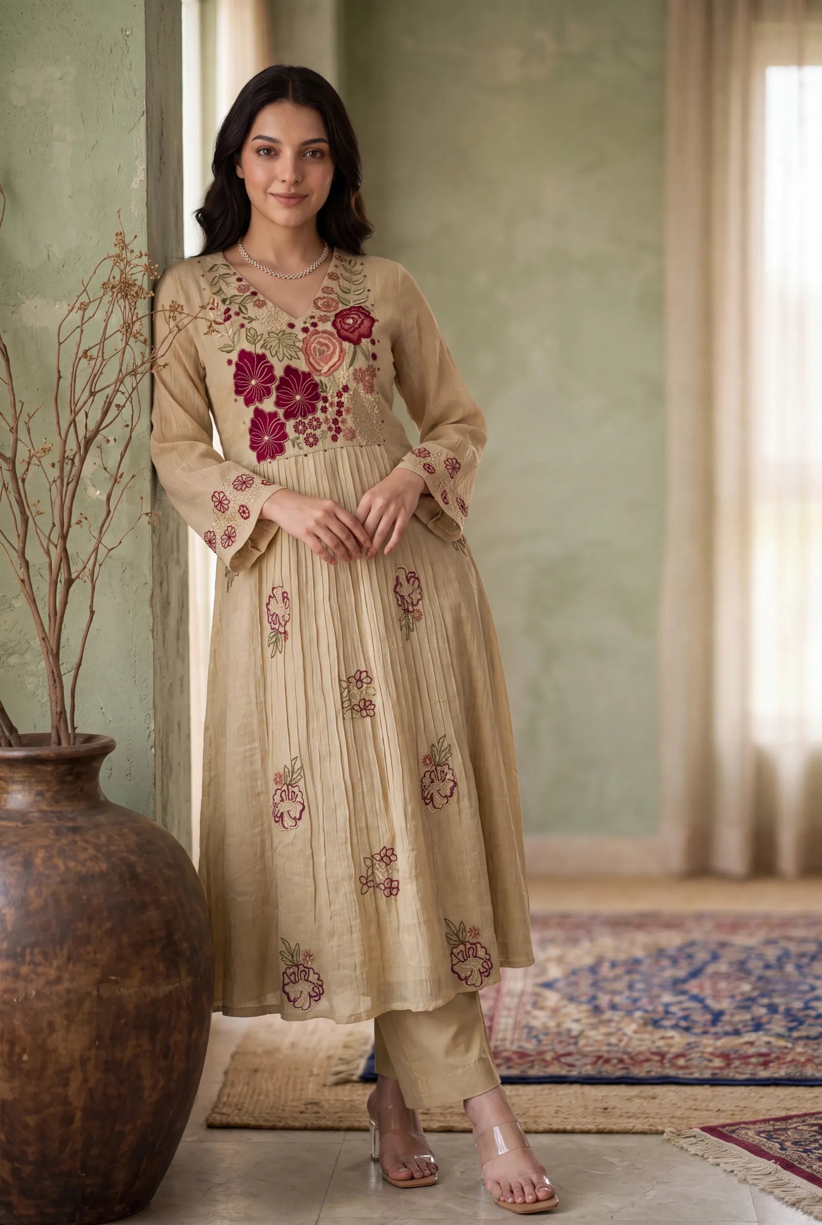 Moonlight Bloom Kurta  Set