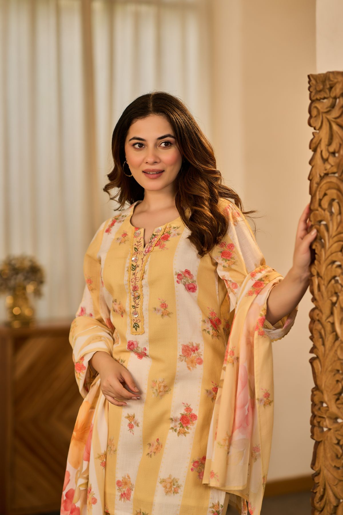 Sunlit Floral Kurta Set