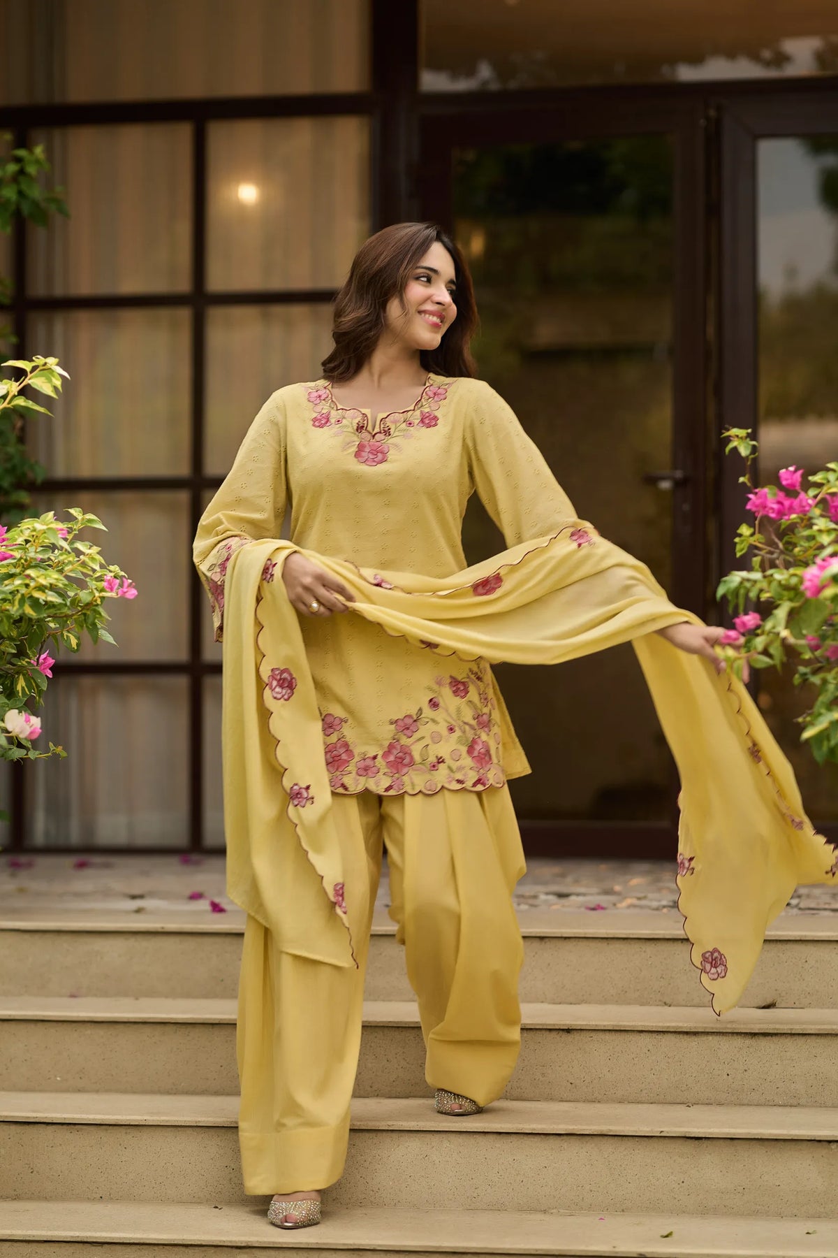 Butter Bloom Floral Kurta Set