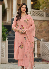 Peach Blush Kurta  Set