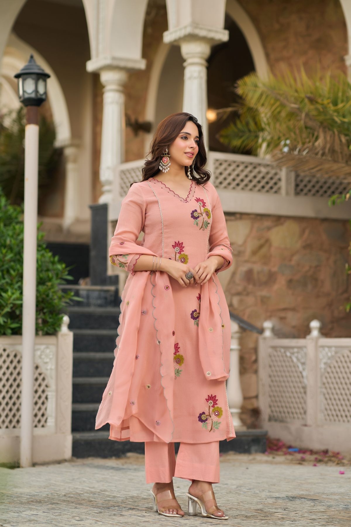 Peach Blush Suit Set