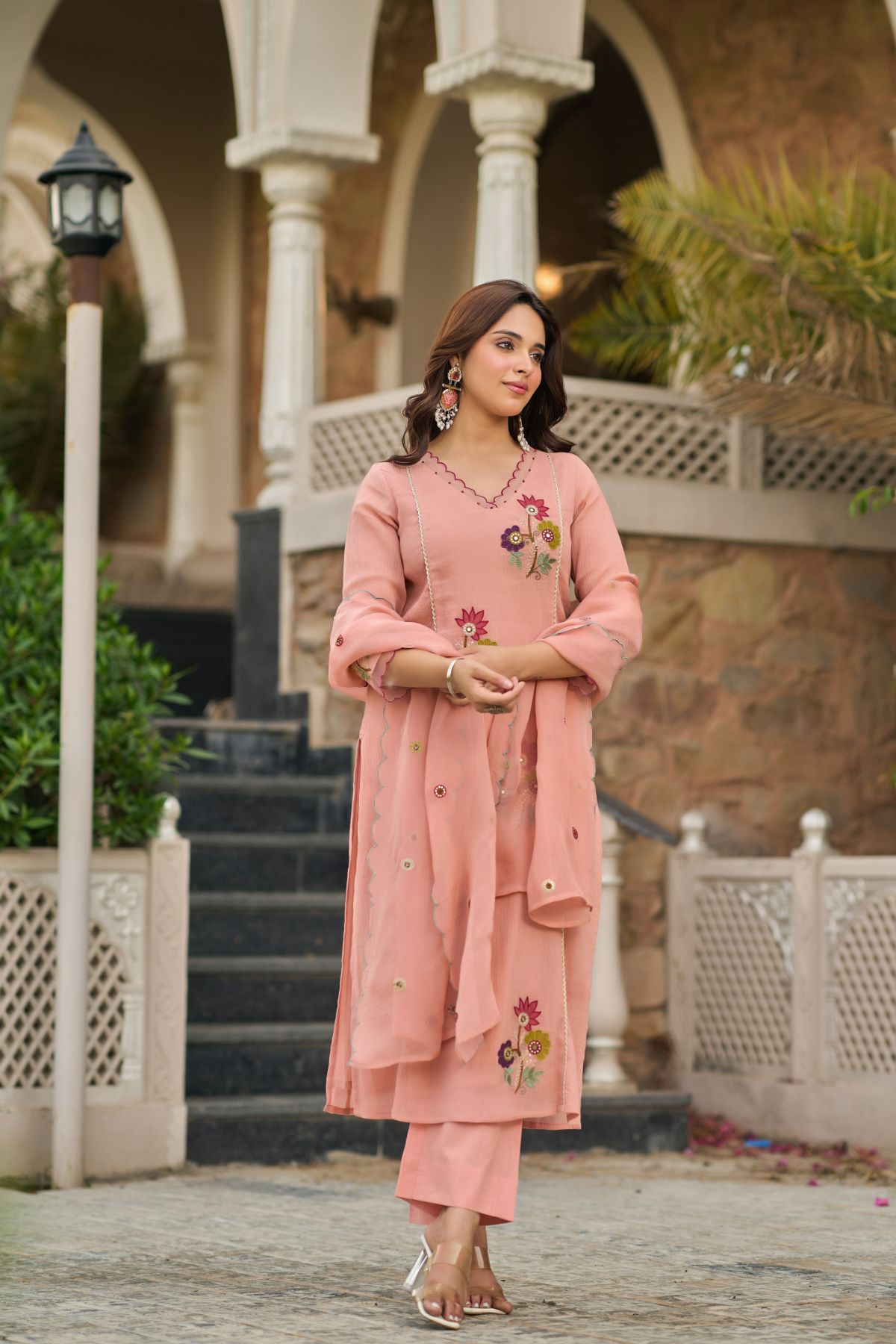 Peach Blush Suit Set
