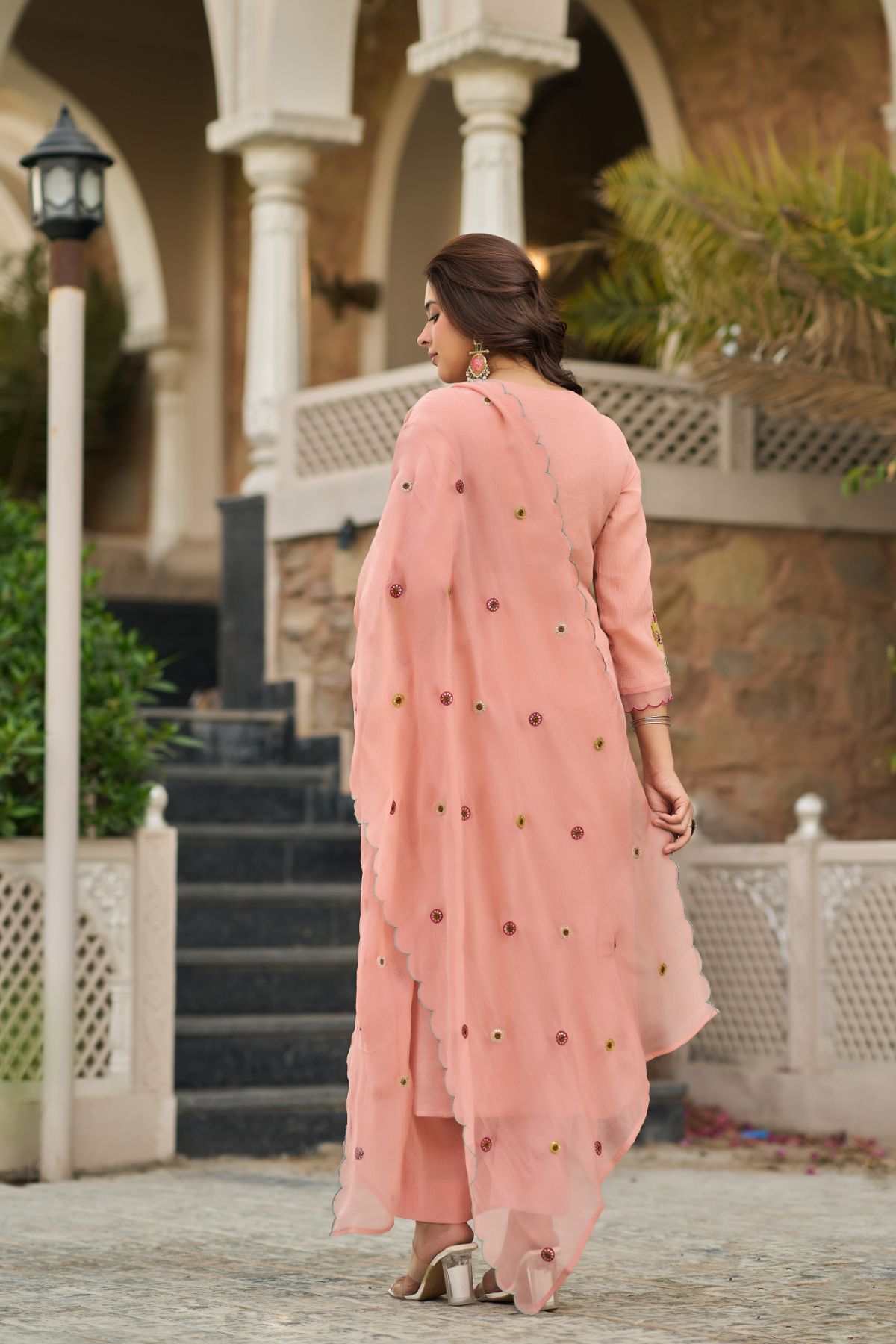 Peach Blush Kurta  Set