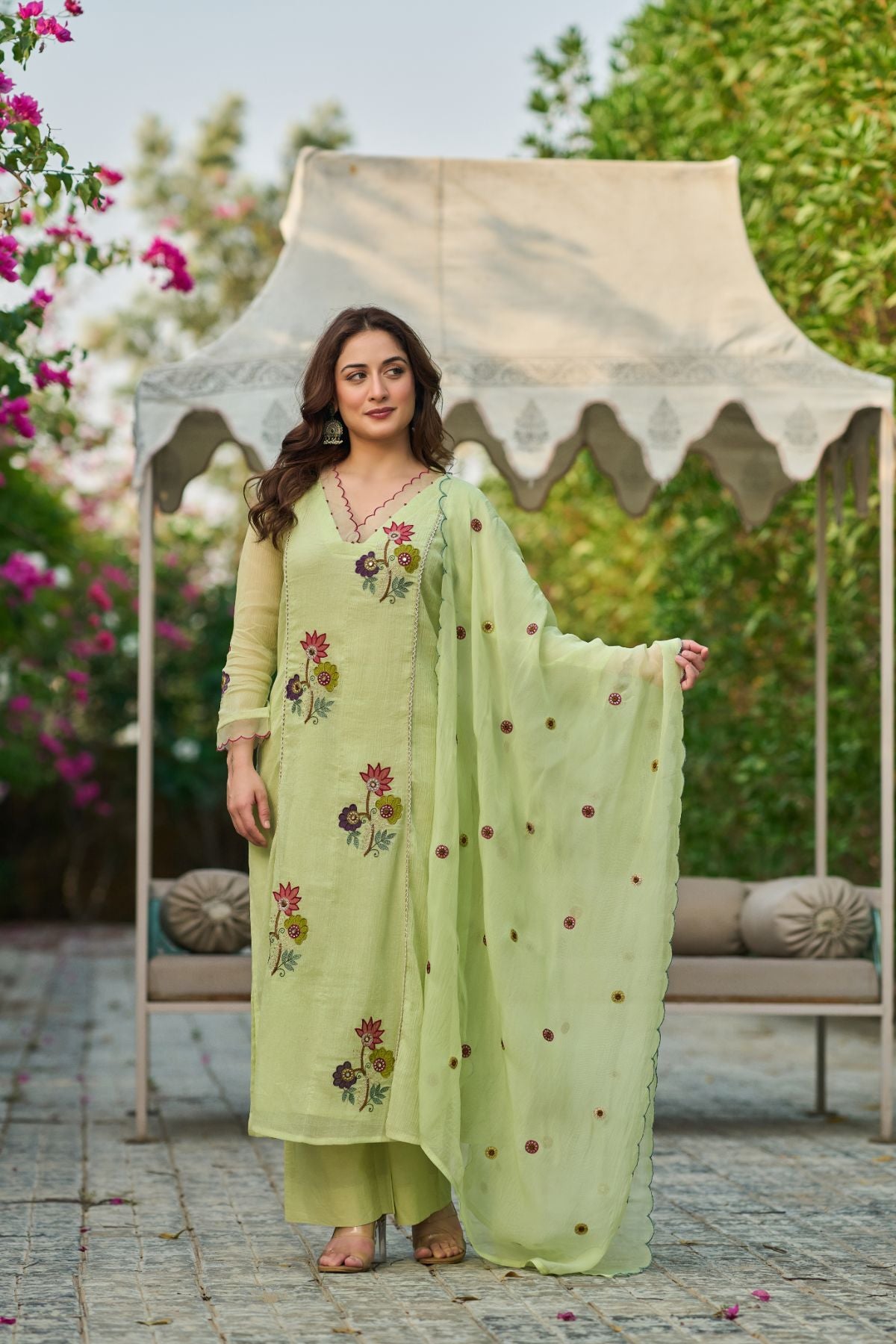 Pistachio Green Kurta  Set