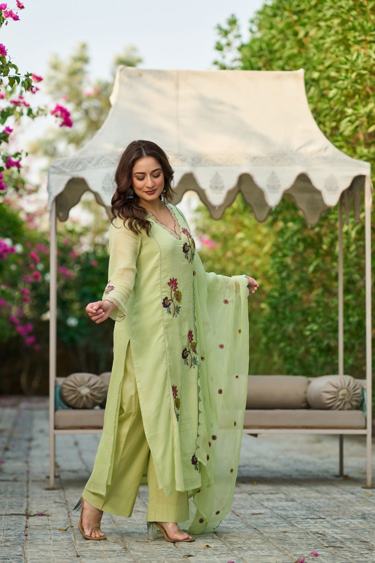 Pistachio Green Kurta  Set