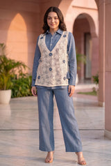 Azure Crochet Co-ord Set