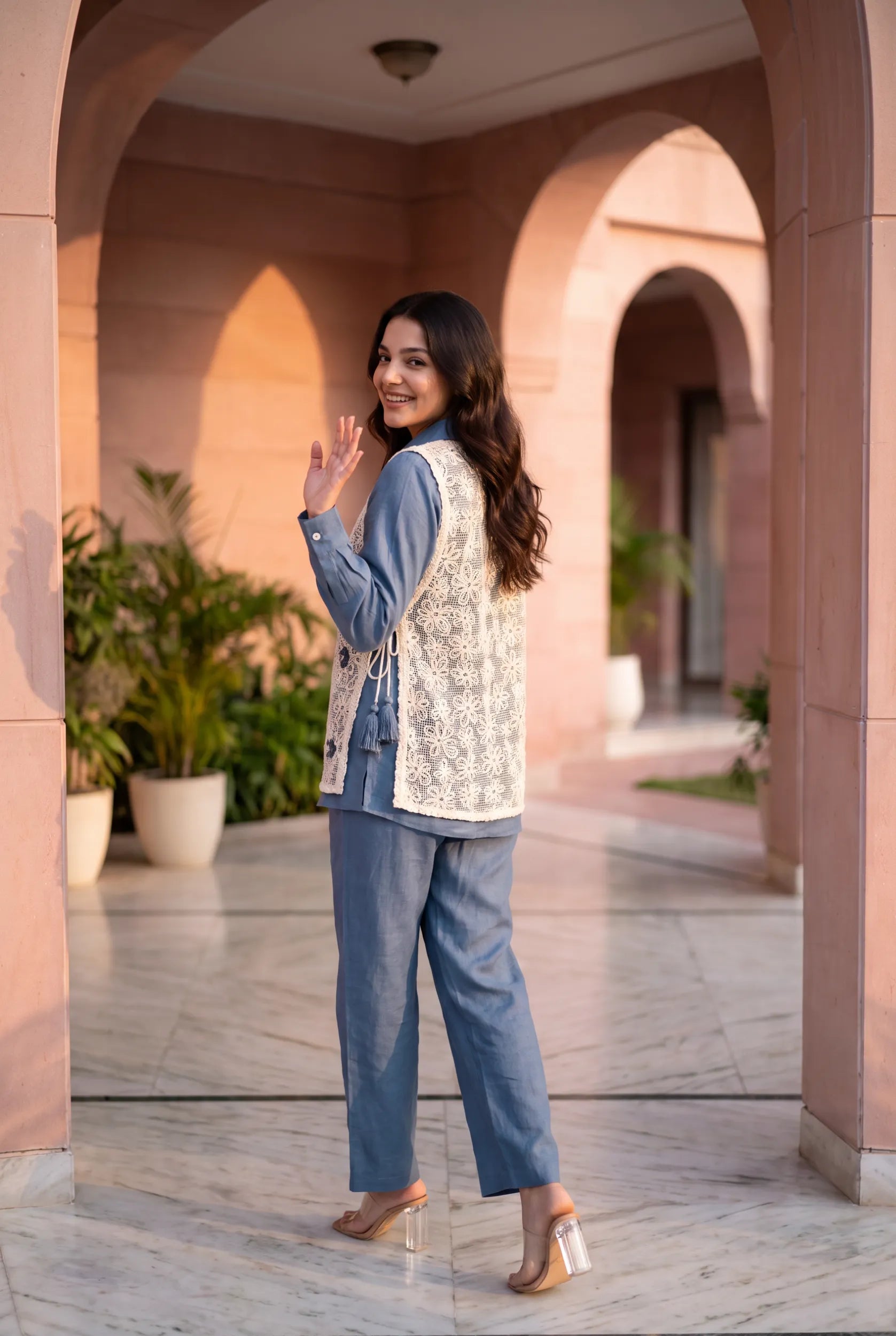 Azure Crochet Co-ord Set
