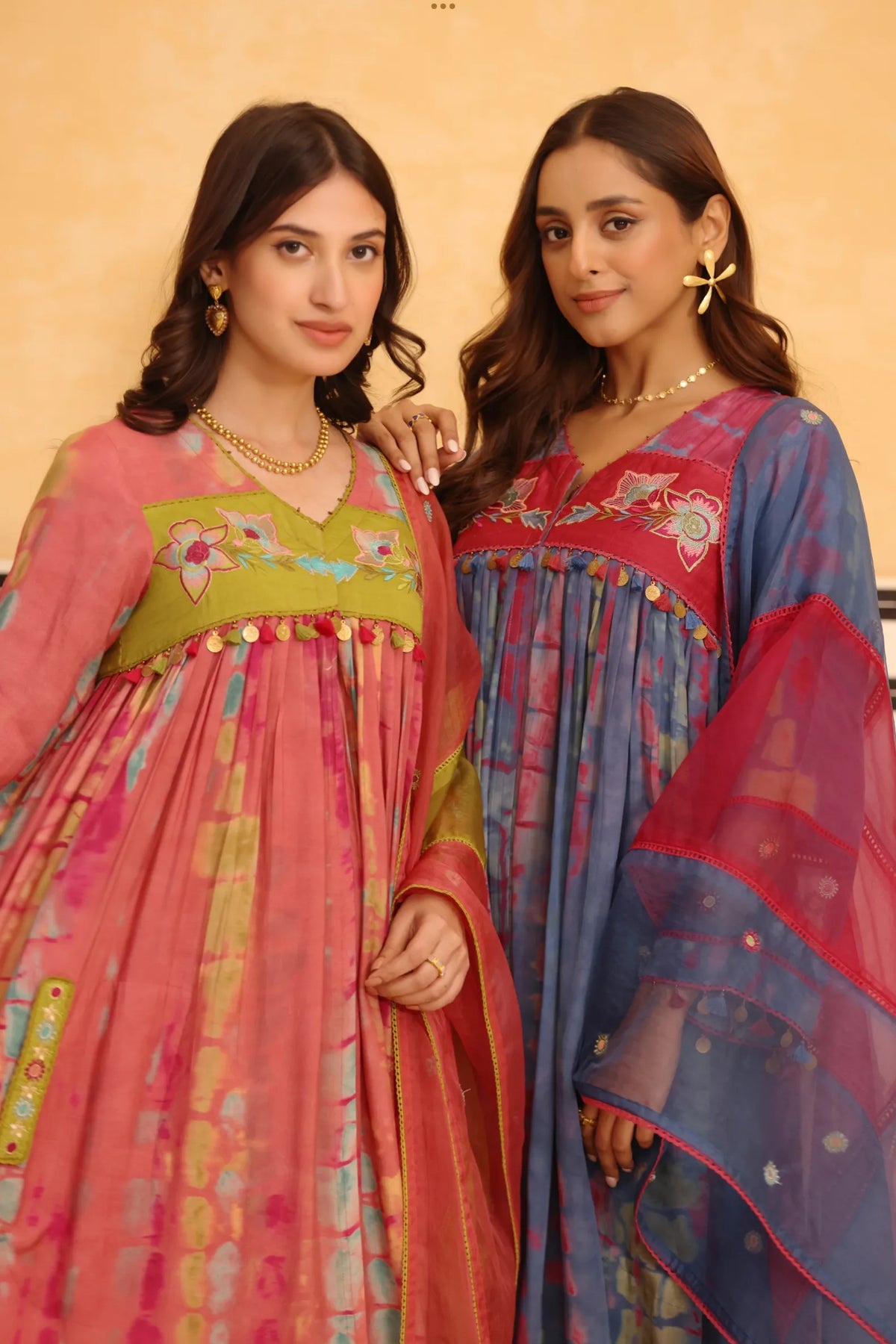 Pink Aura Flared Suit Set