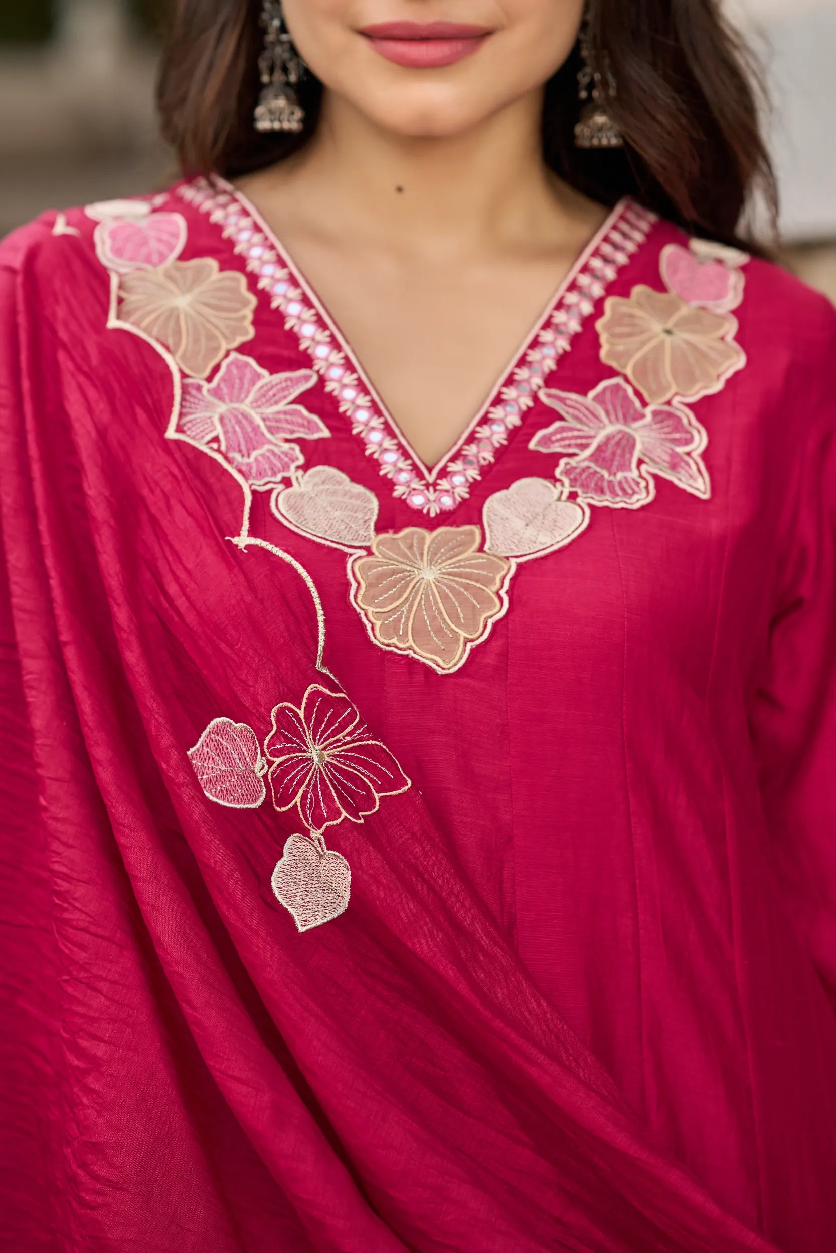 Berry Pink Floral Suit Set