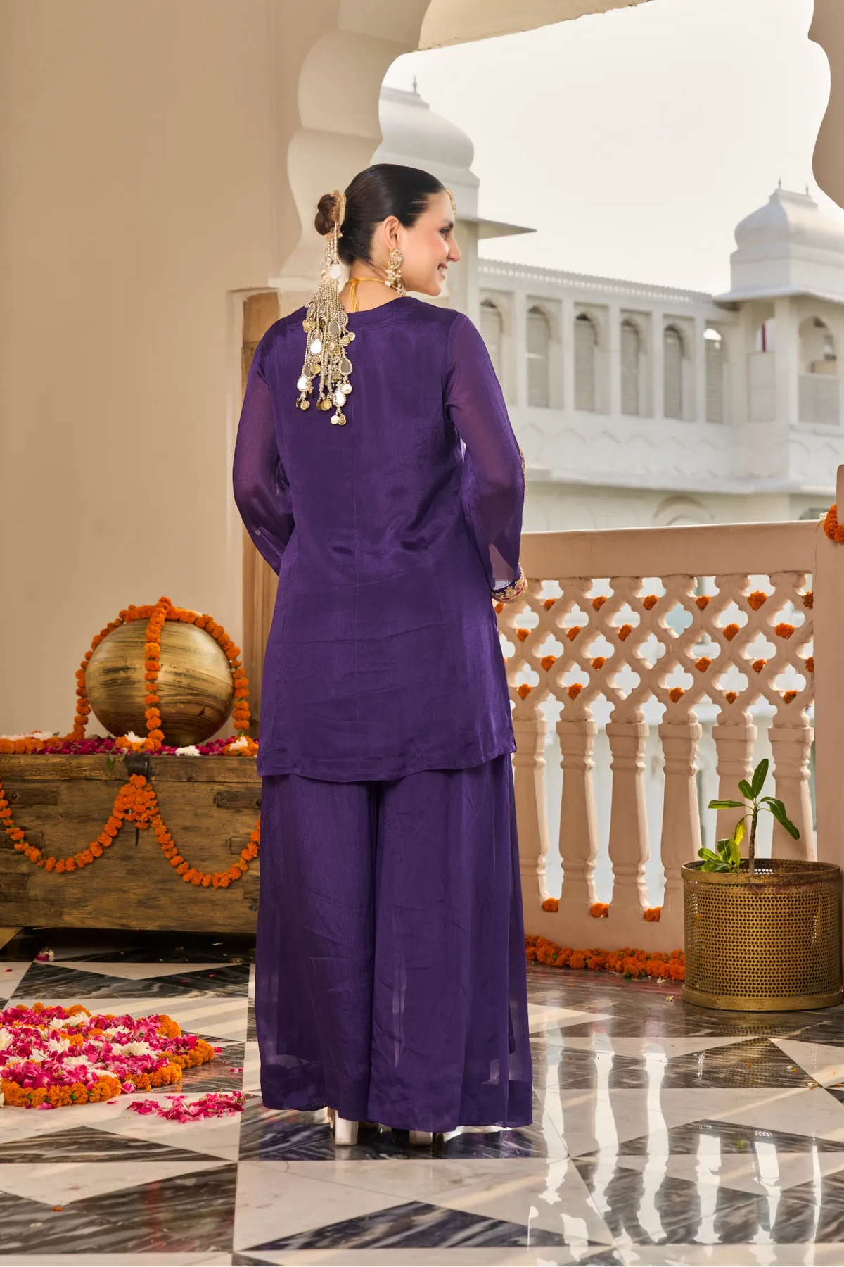 Purple Bloom Suit Set
