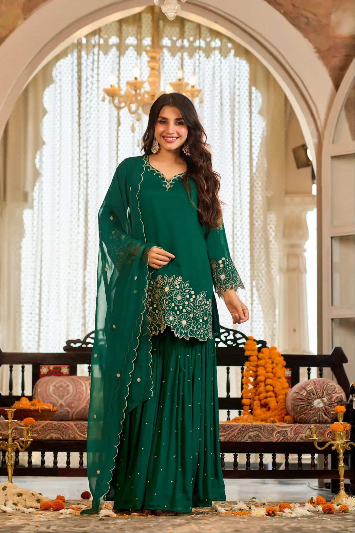 Emerald Zari Suit Set